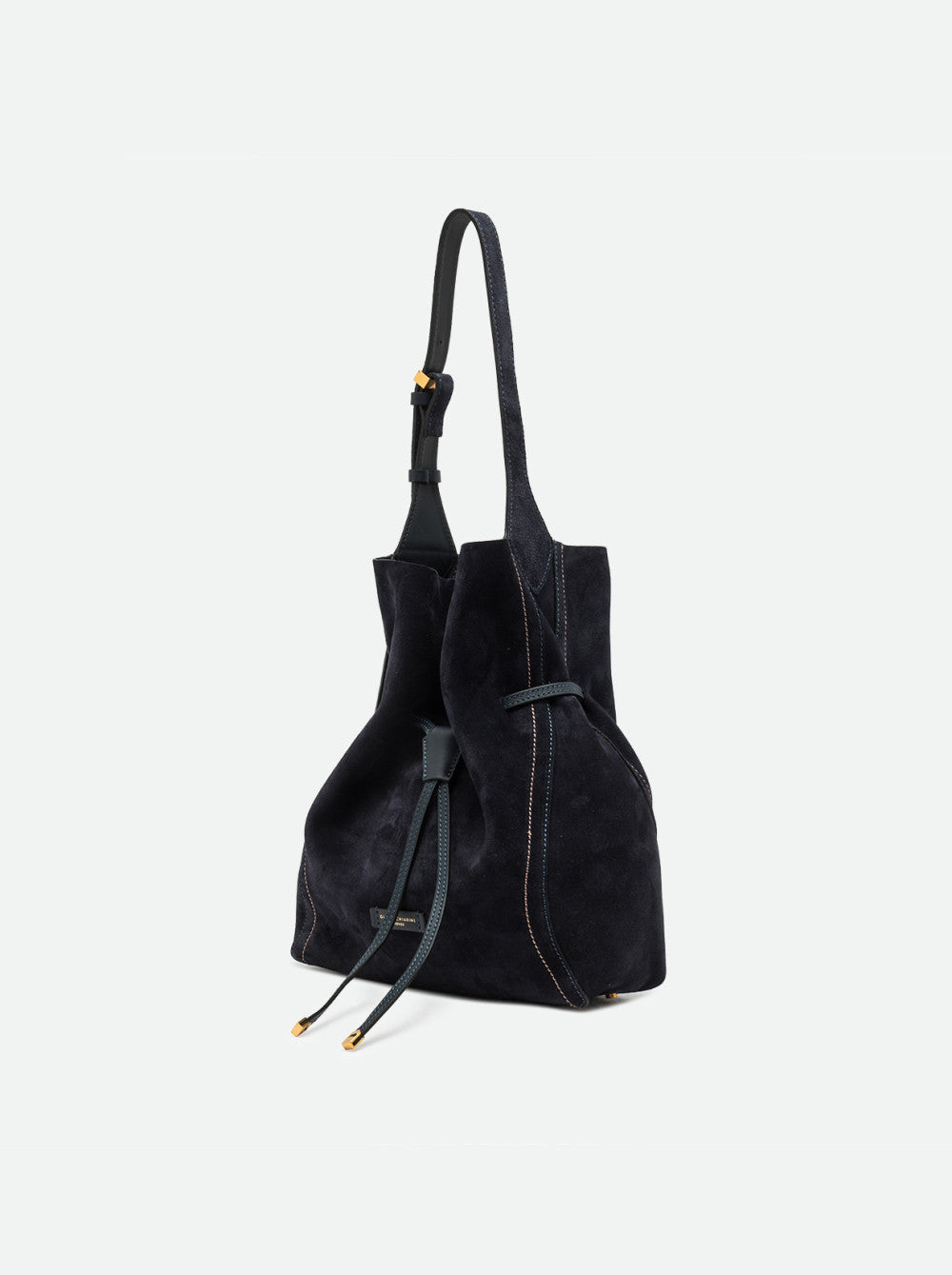 Borsa a tracolla Sienna in camoscio notturno BS11787 BLU GIANNI CHIARINI 