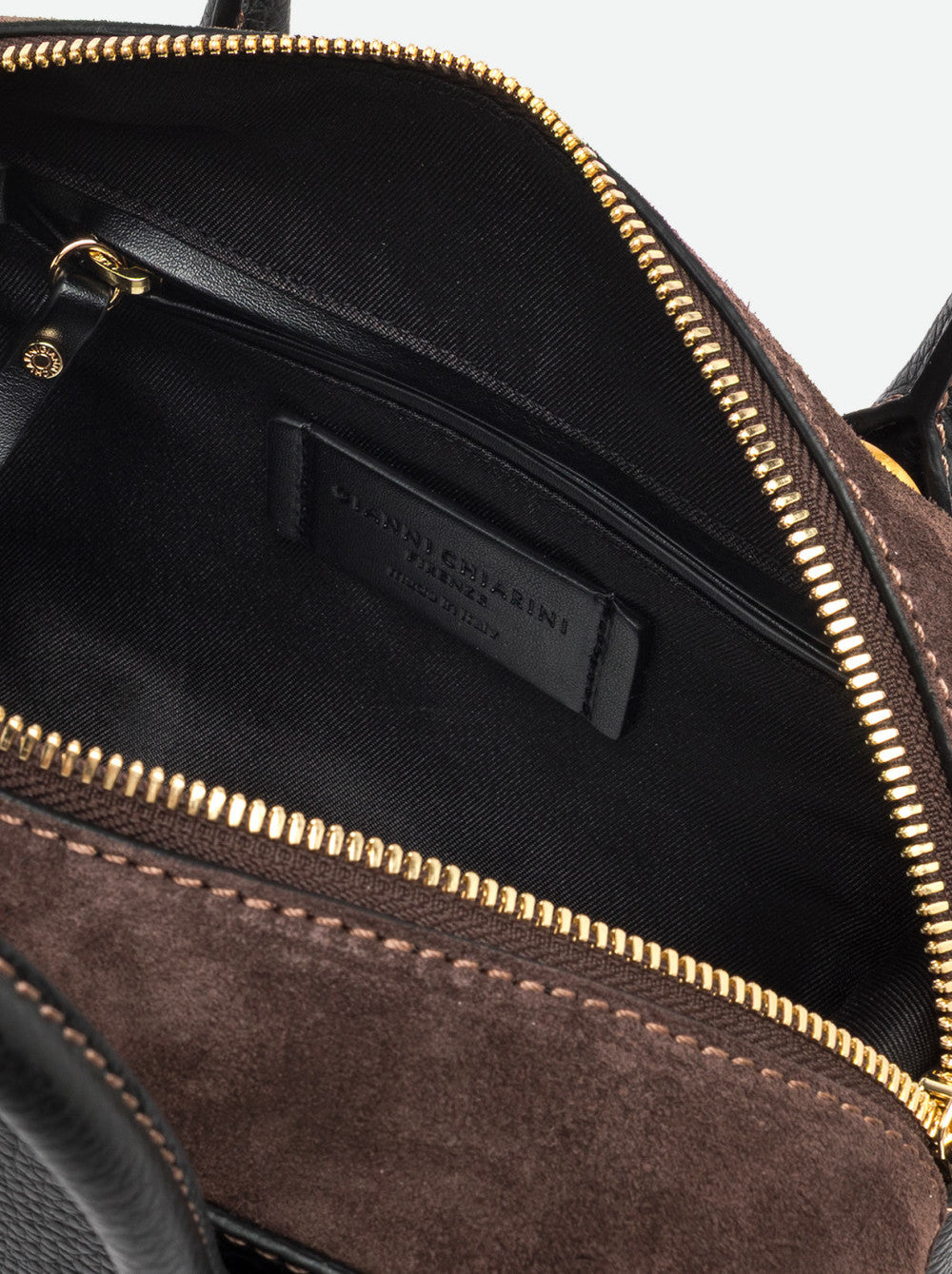 Borsa Gemma small nero-marrone BS12240 NERO/MARRONE GIANNI CHIARINI 
