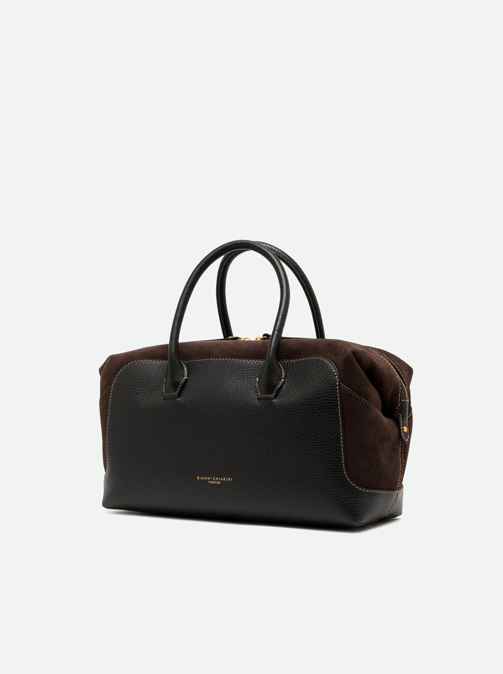 Borsa Gemma large nero-marrone BS12241 NERO/MARRONE GIANNI CHIARINI 