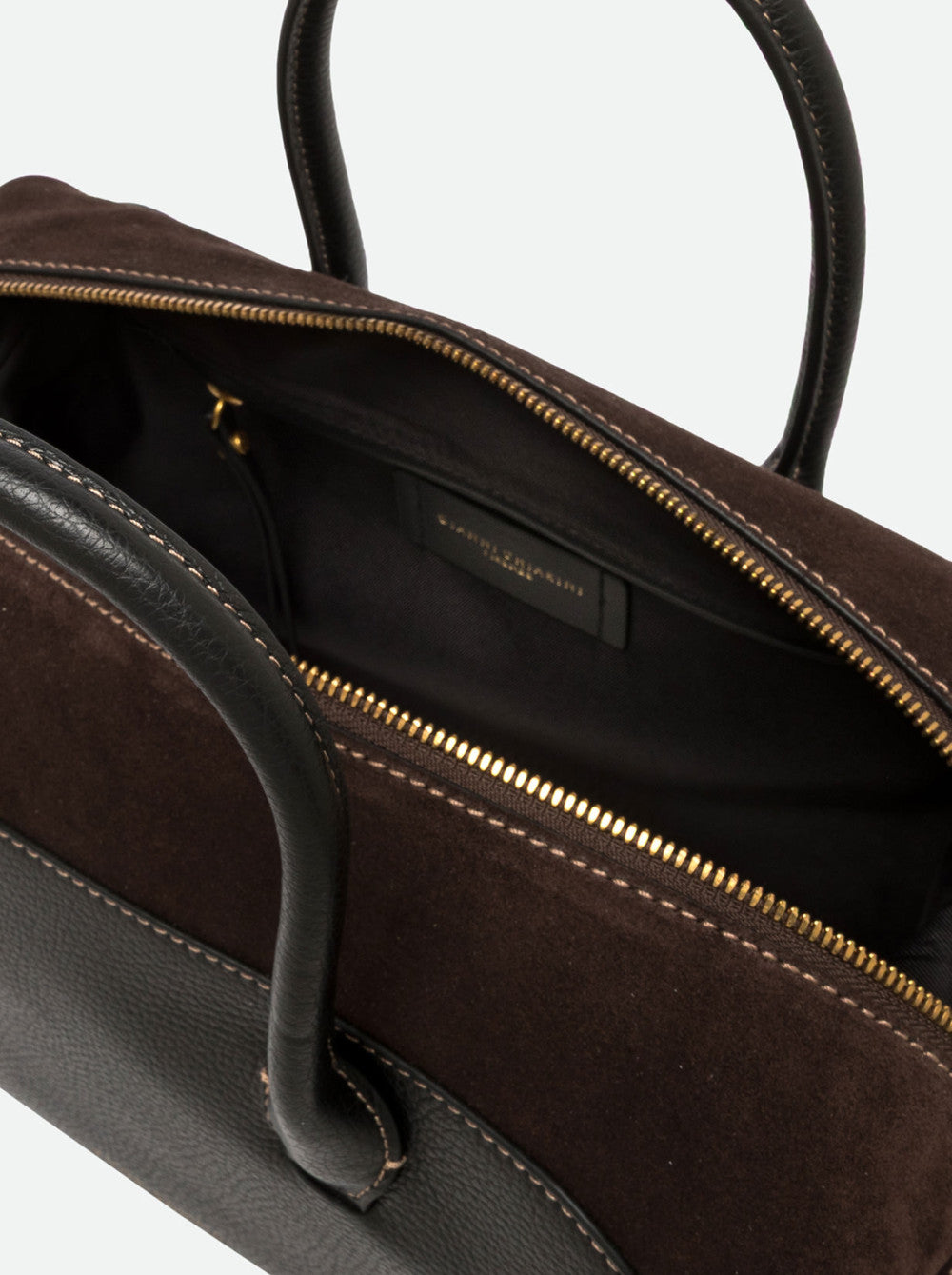 Borsa Gemma large nero-marrone BS12241 NERO/MARRONE GIANNI CHIARINI 