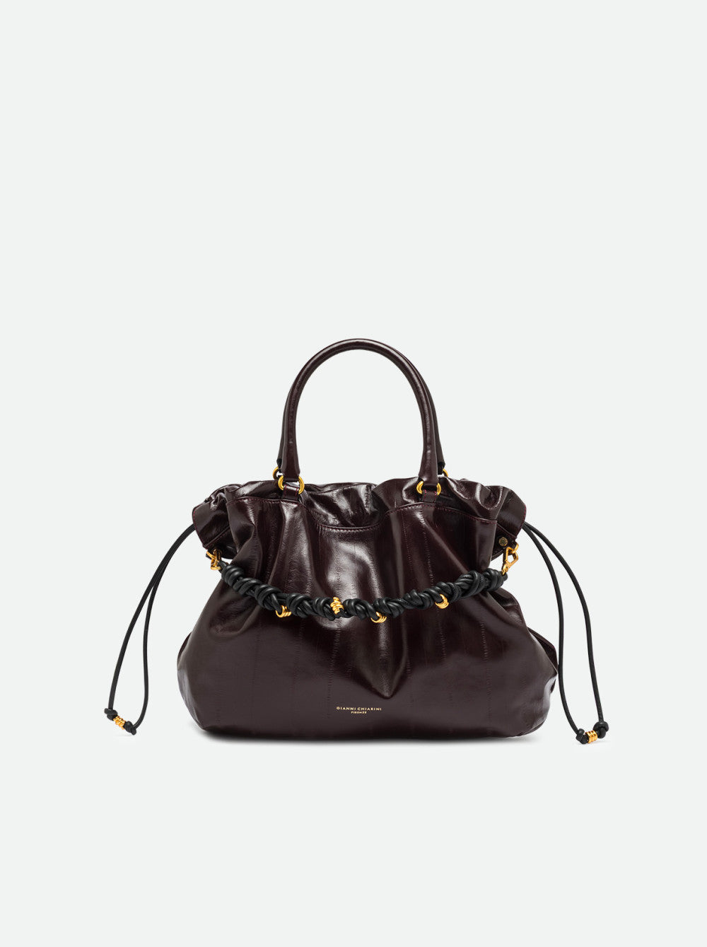 Borsa Morgana in anguilla antique ruby BS12261 BORDEAU GIANNI CHIARINI 