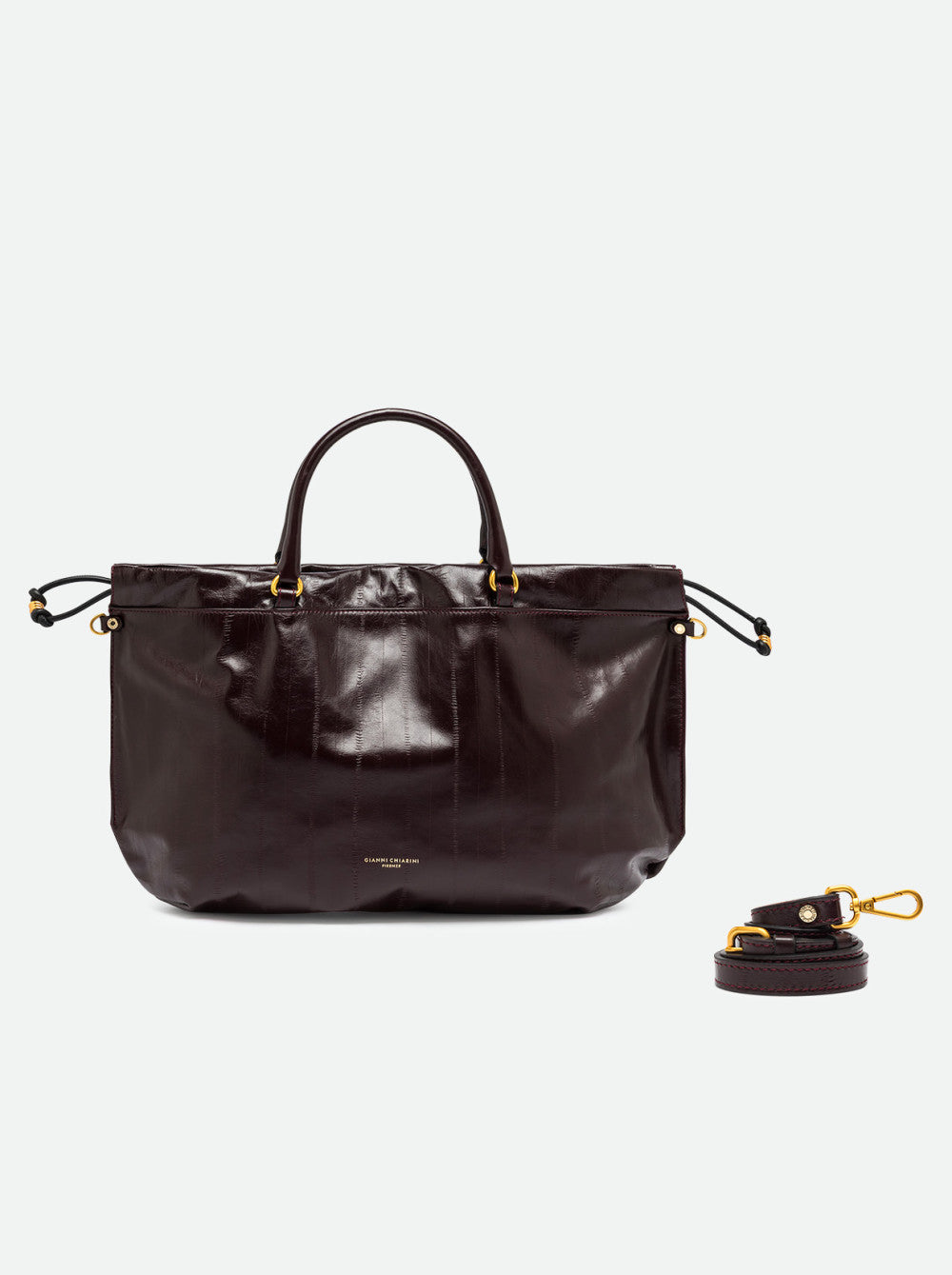Borsa Morgana in anguilla antique ruby BS12261 BORDEAU GIANNI CHIARINI 