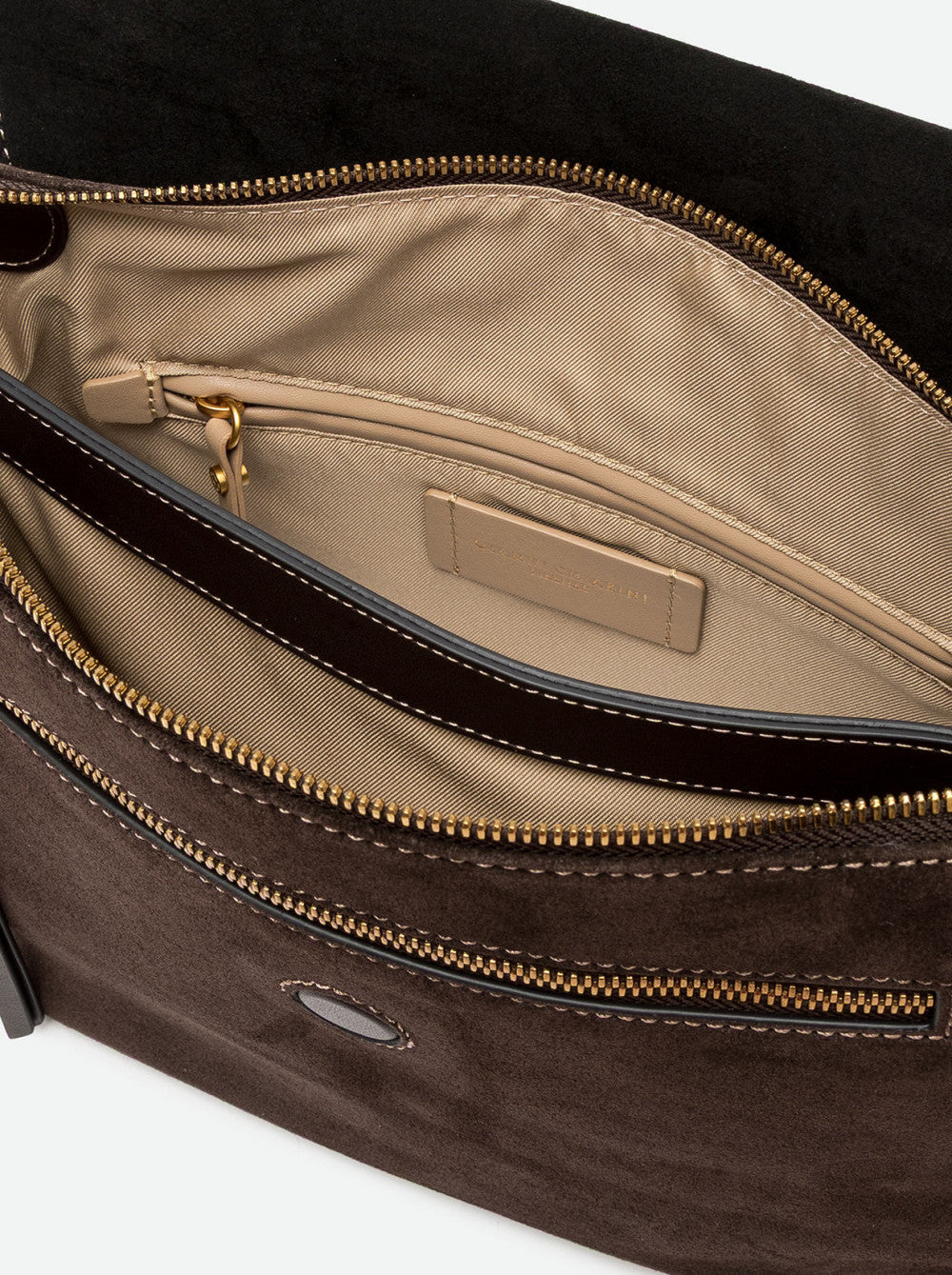 Borsa a tarcolla Three large moka BS12295 MARRONE GIANNI CHIARINI 