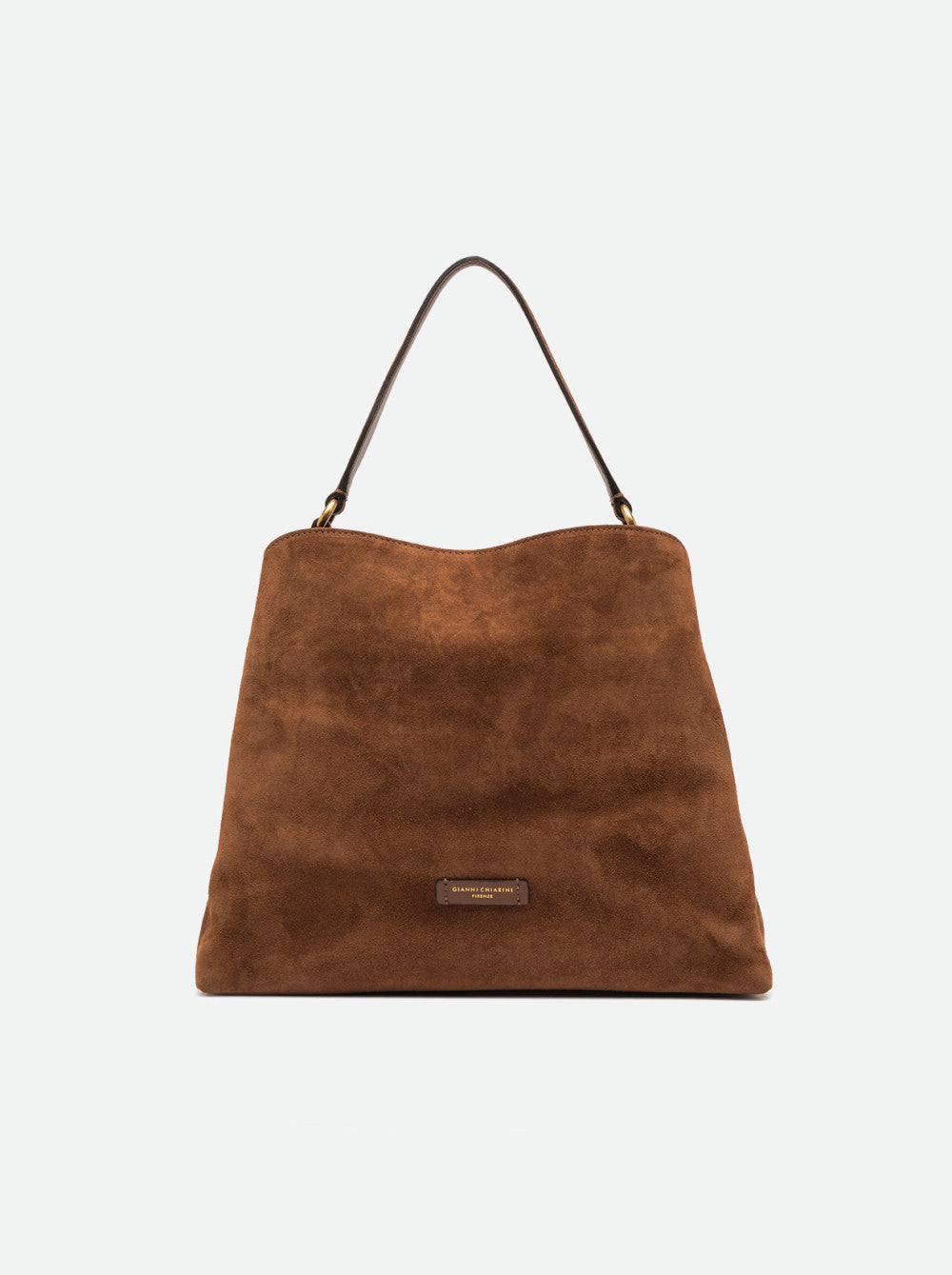 Borsa Fiona in camoscio cognac BS12486 COGNAC GIANNI CHIARINI 