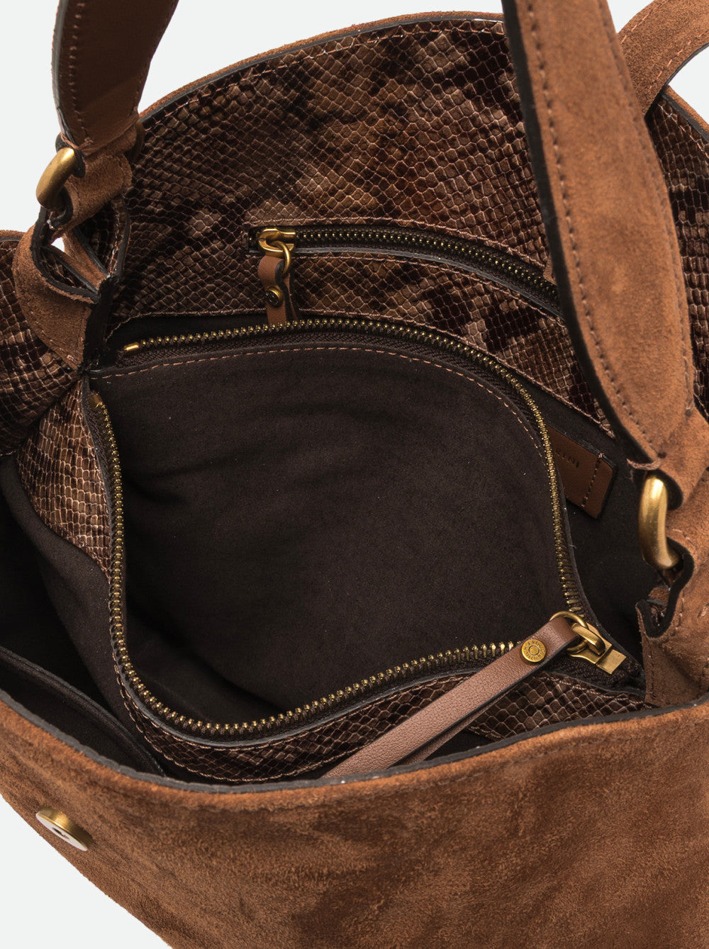 Borsa Fiona in camoscio cognac BS12486 COGNAC GIANNI CHIARINI 