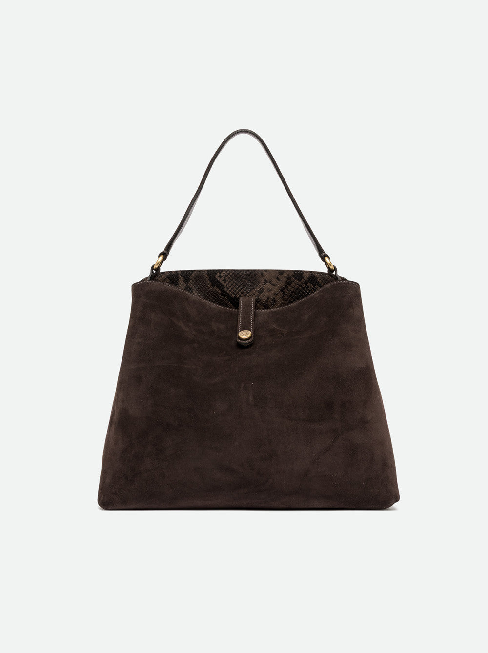 Borsa Fiona in camoscio moka BS12486 MARRONE GIANNI CHIARINI 