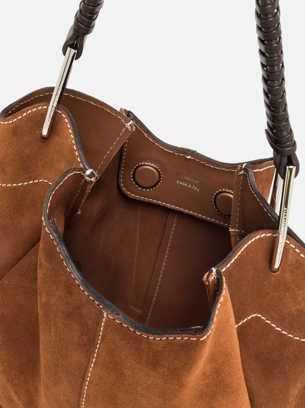 Borsa Era in camoscio cognac BS12570 CM-PLCOGNAC GIANNI CHIARINI 