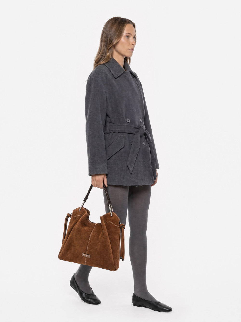 Borsa Era in camoscio cognac BS12570 CM-PLCOGNAC GIANNI CHIARINI 