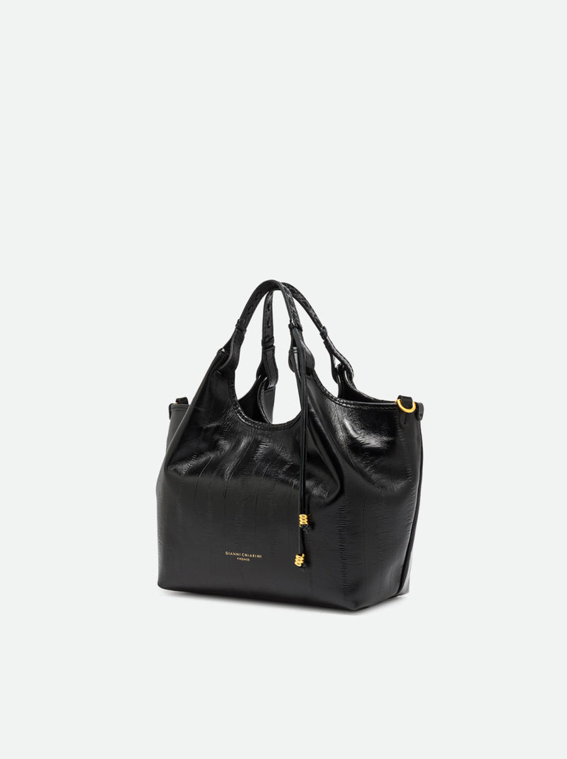 Borsa Dua media in anguilla nera BS12679 NERO GIANNI CHIARINI 