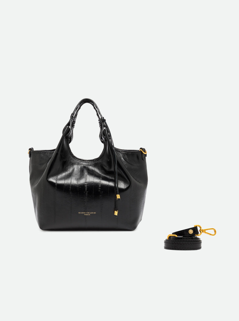 Borsa Dua media in anguilla nera BS12679 NERO GIANNI CHIARINI 