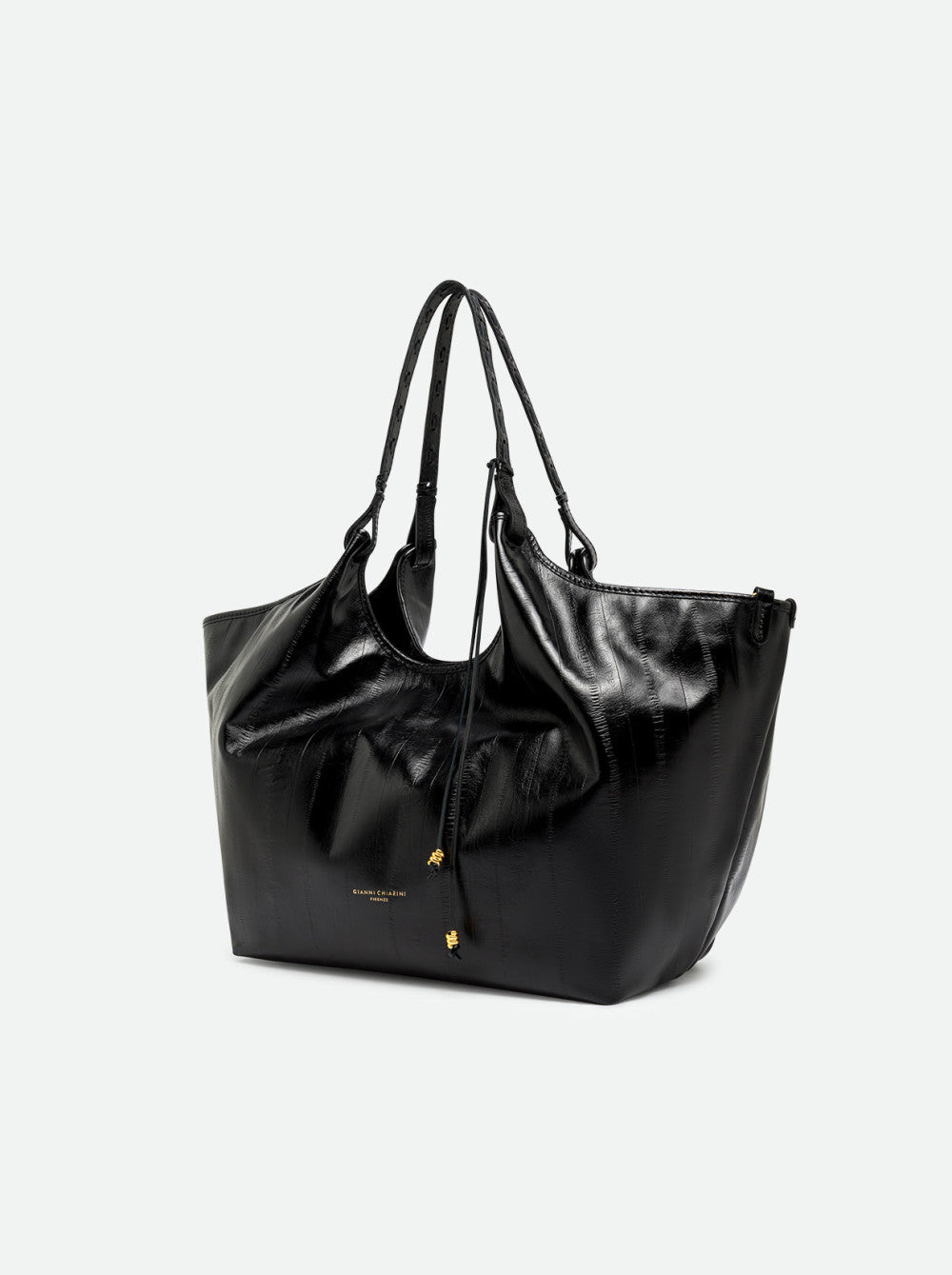 Borsa Dua large in anguilla nera BS12680 NERO GIANNI CHIARINI 