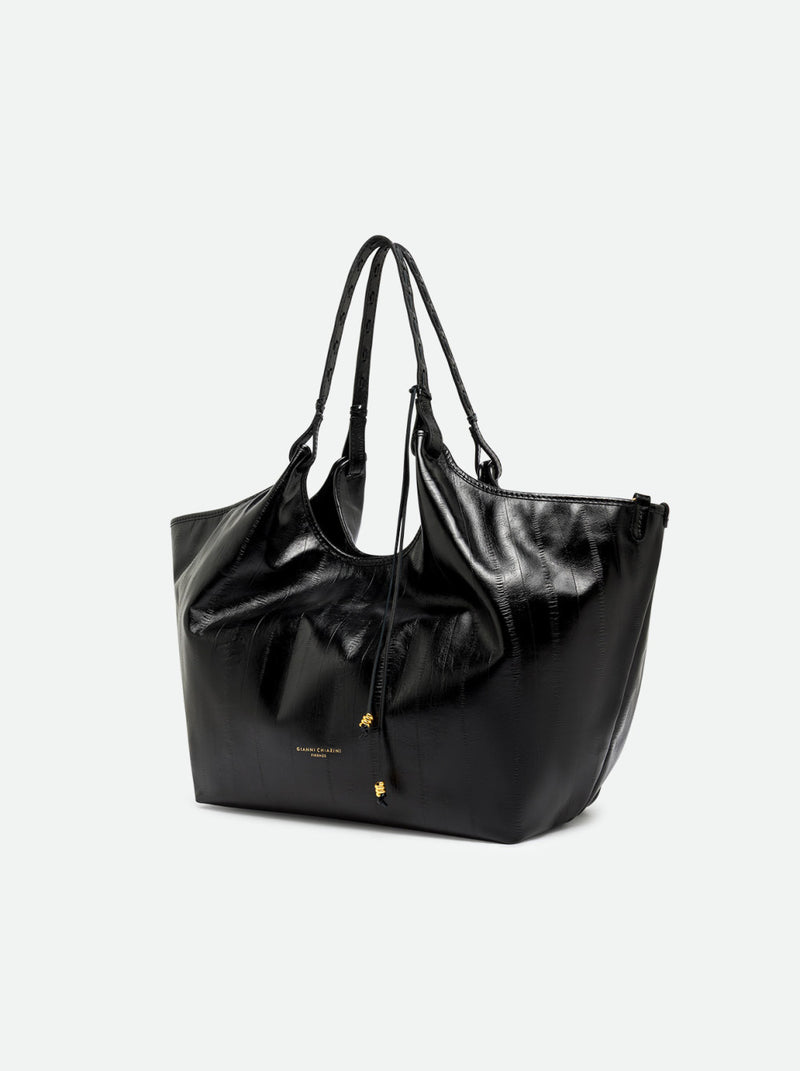 Borsa Dua large in anguilla nera BS12680 NERO GIANNI CHIARINI 