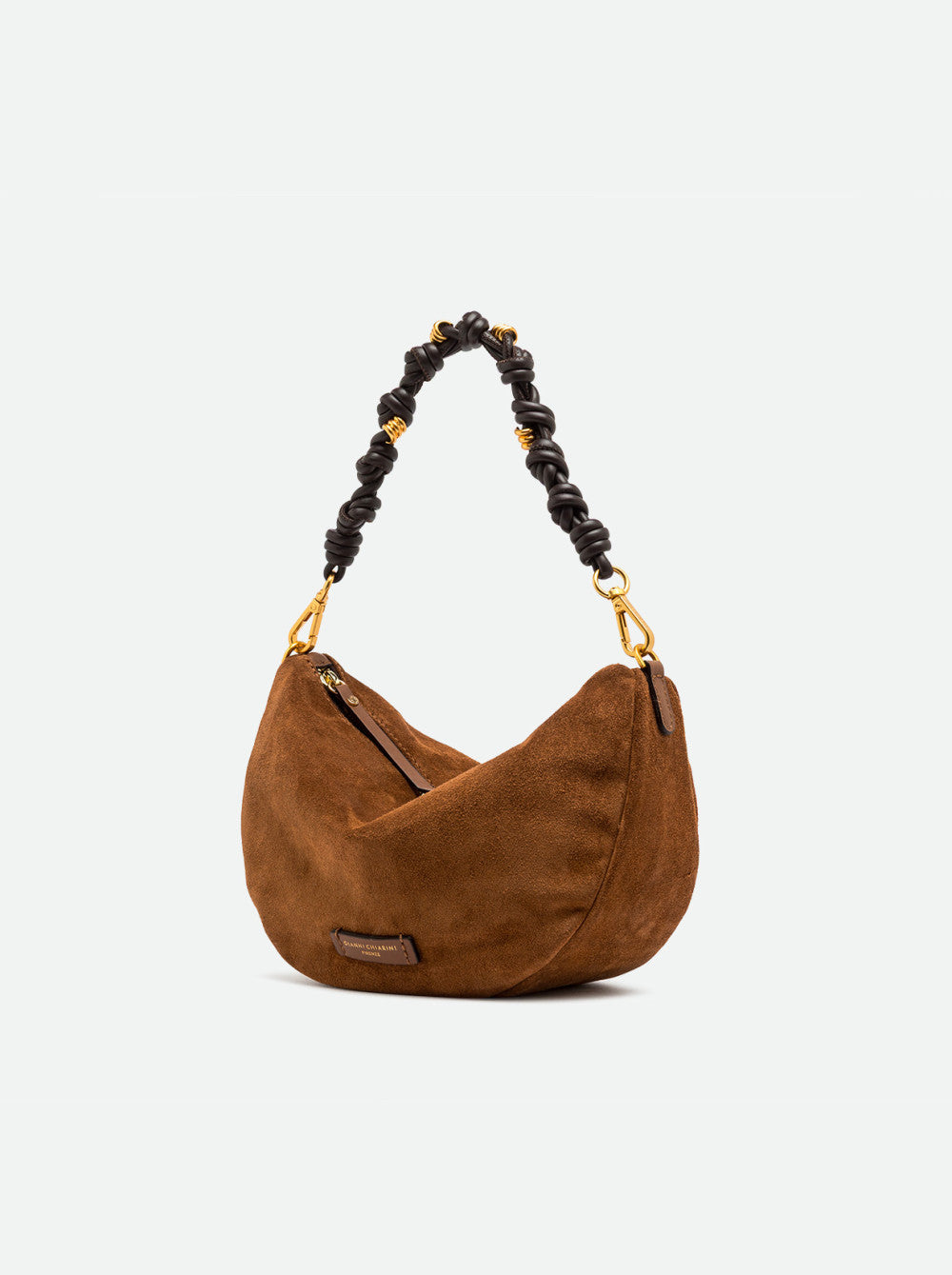 Borsa Cleo in camoscio cognac BS12690 CUOIO GIANNI CHIARINI 