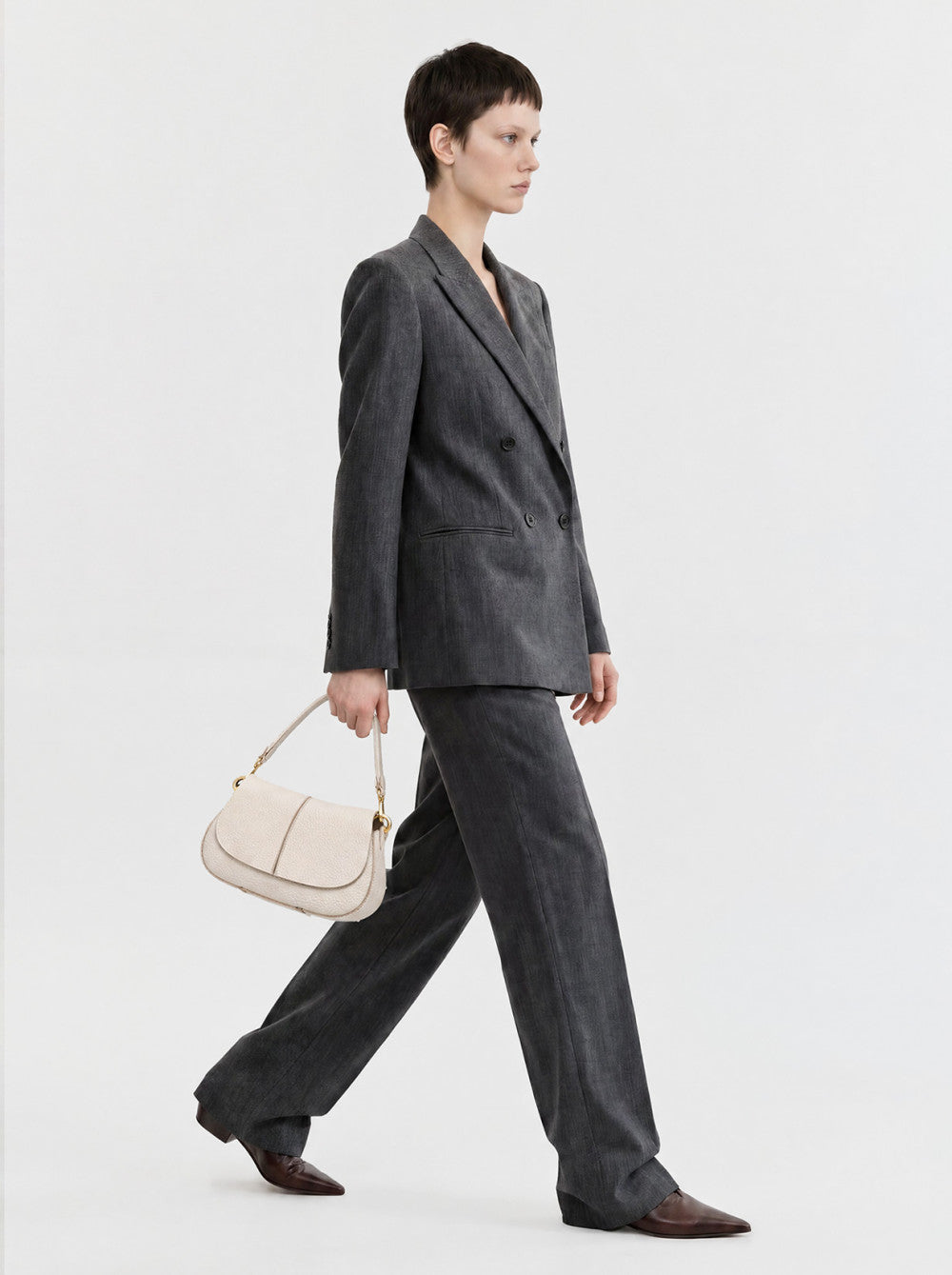 Borsa Helena round small alabaster BS12718 BURRO GIANNI CHIARINI 
