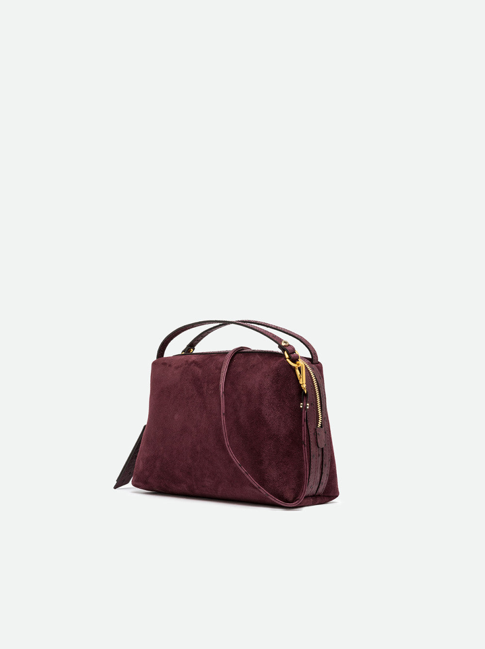 Borsa Alifa in camoscio amarone BS8628 BORDEAU GIANNI CHIARINI 