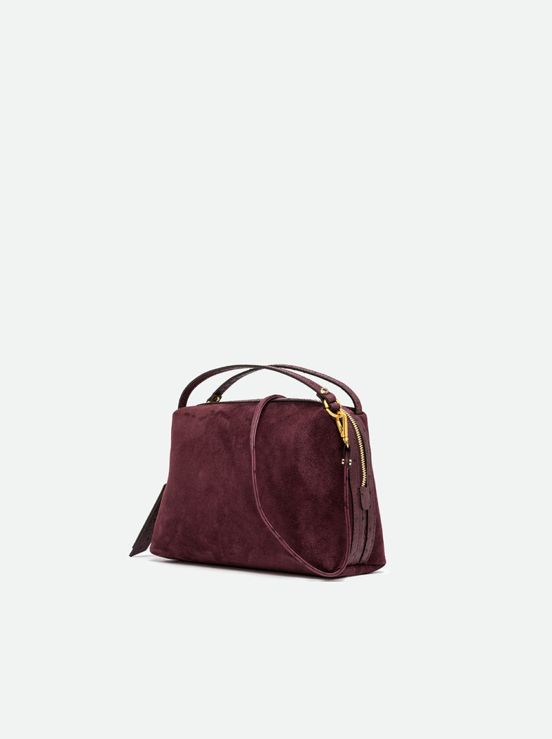 Borsa Alifa in camoscio amarone BS8628 BORDEAU GIANNI CHIARINI 