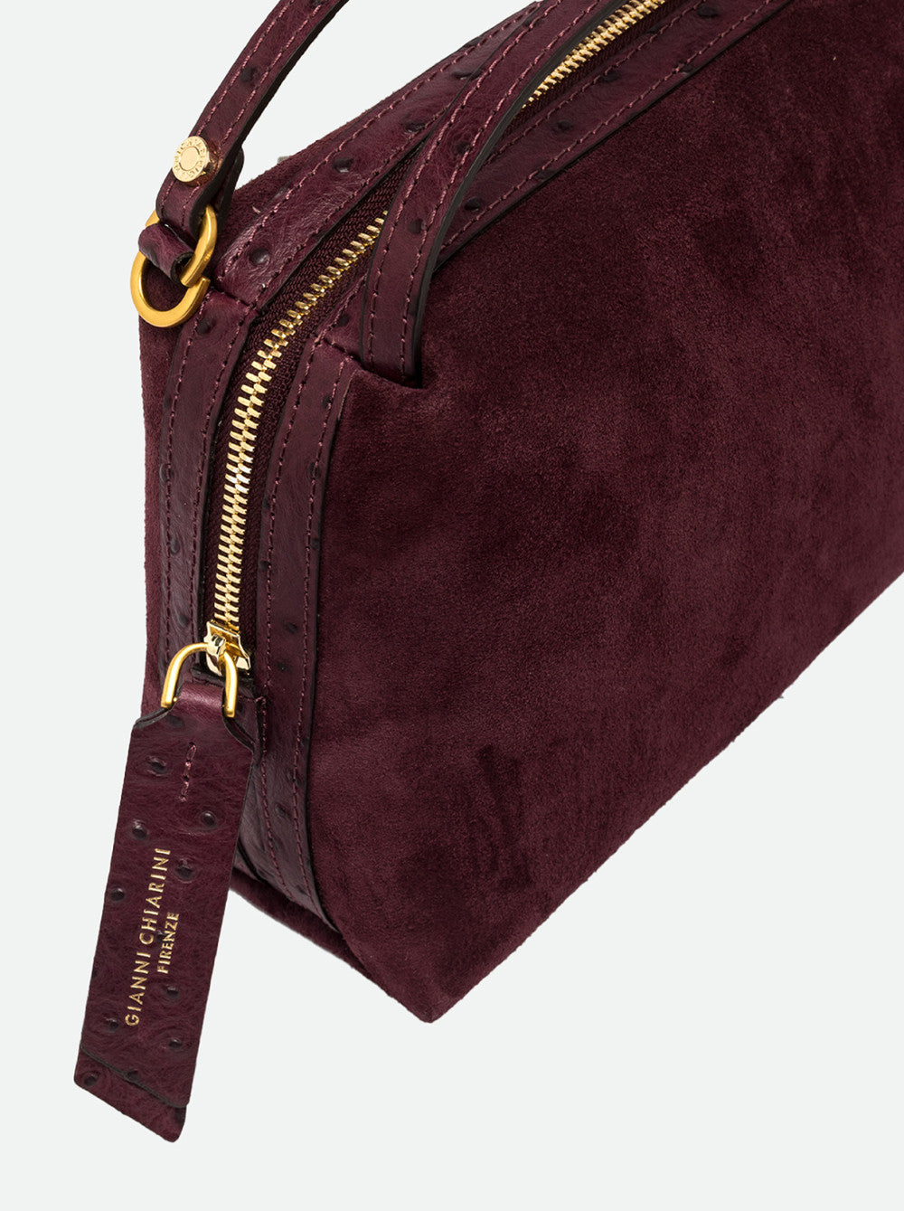 Borsa Alifa in camoscio amarone BS8628 BORDEAU GIANNI CHIARINI 