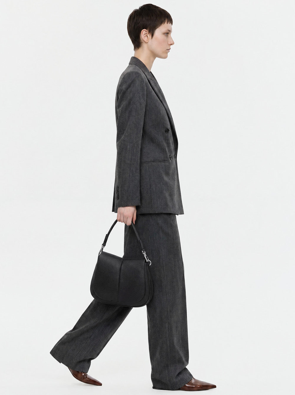 Borsa Helena round medium nera BS9036 NERO GIANNI CHIARINI 