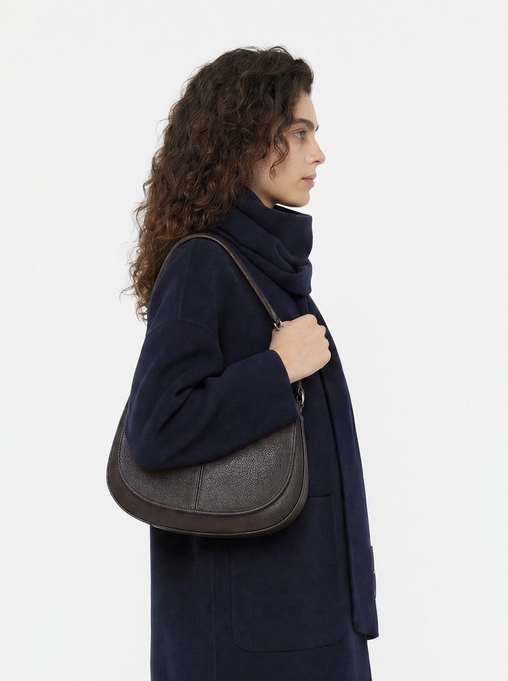 Borsa Helena round large espresso BS9037 MARRONE GIANNI CHIARINI 