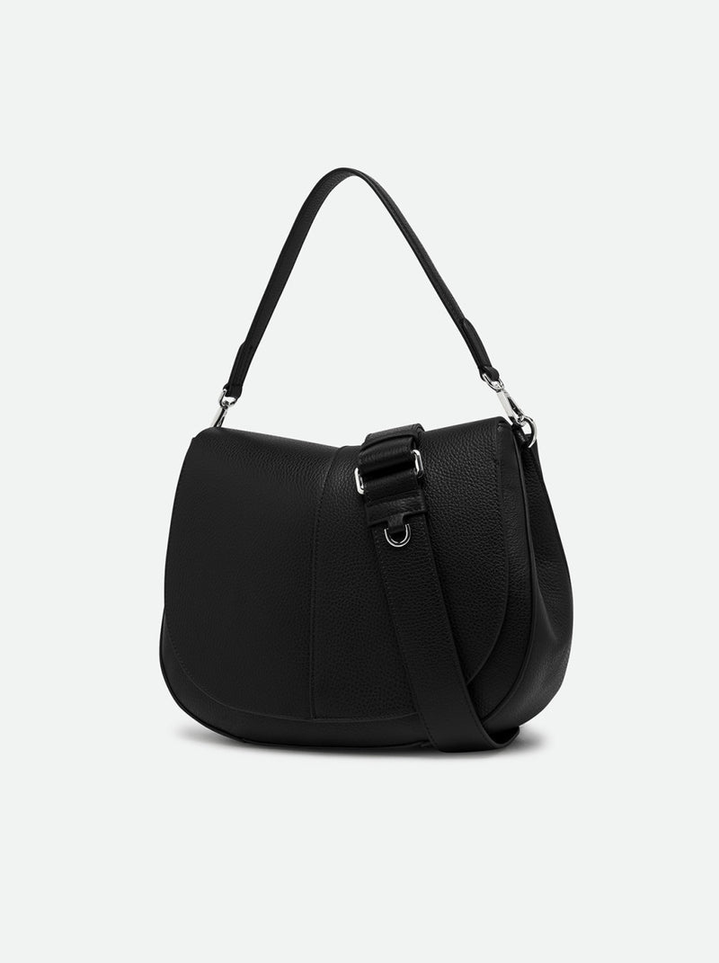 Borsa Helena round large nera BS9037 NERO GIANNI CHIARINI 