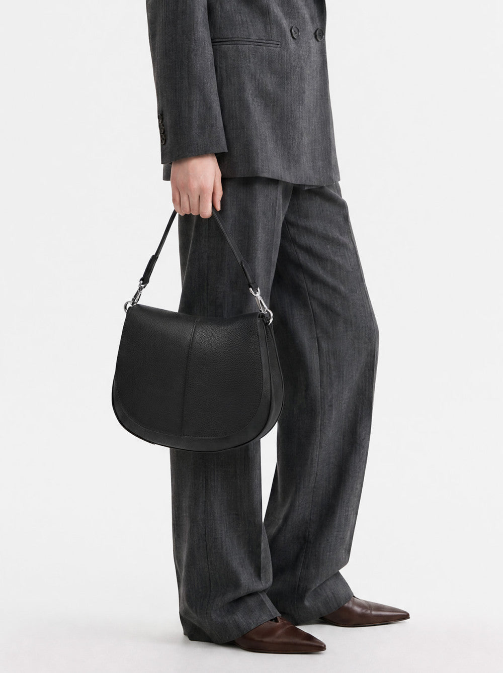 Borsa Helena round large nera BS9037 NERO GIANNI CHIARINI 