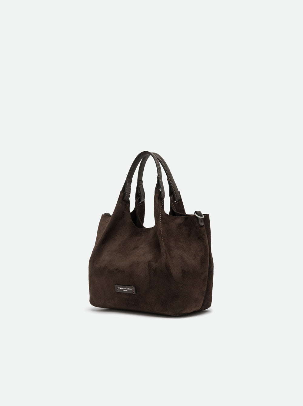 Borsa Dua media in camoscio moka BS9799 MARRONE GIANNI CHIARINI 