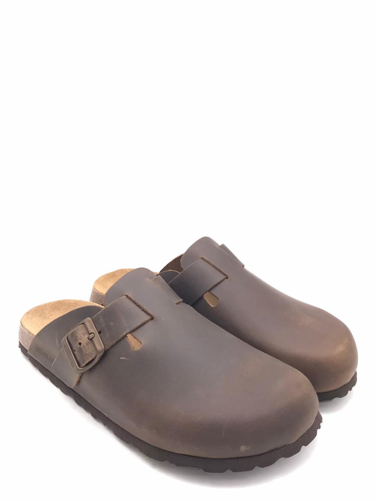 Ciabatte Bobo in pelle oliata terra CB2224 MARRONE GRUNLAND 