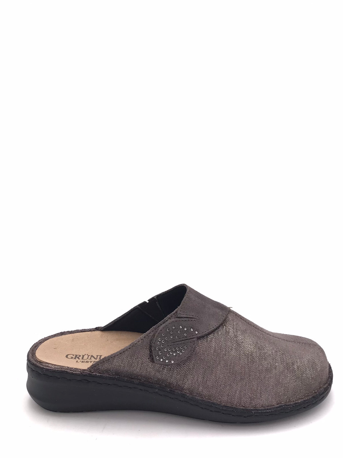 Ciabatta Dami in camoscio laminato taupe CE0788 TAUPE GRUNLAND 