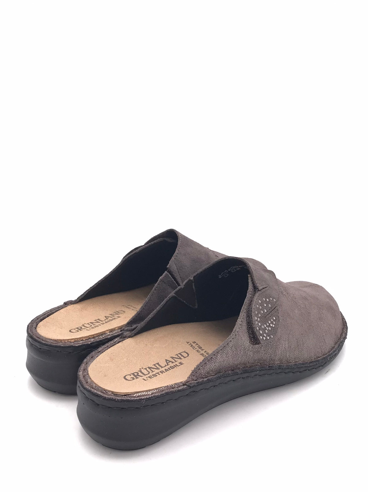Ciabatta Dami in camoscio laminato taupe CE0788 TAUPE GRUNLAND 