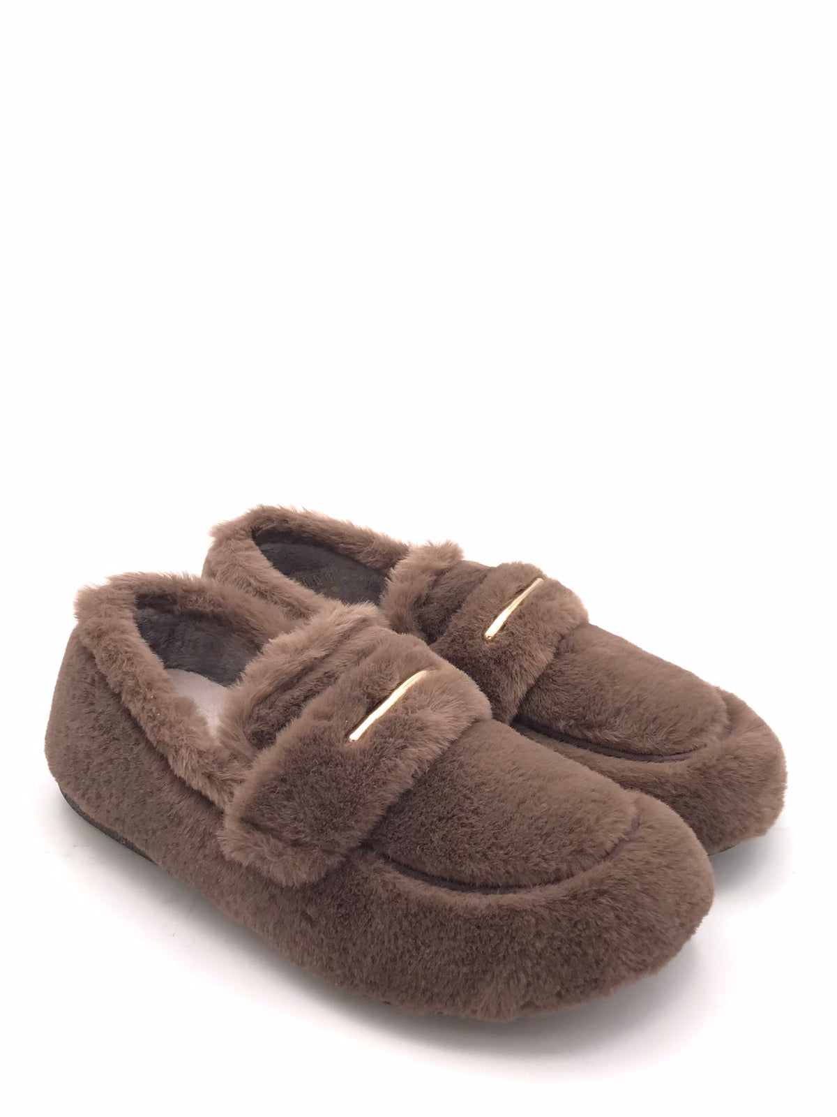 Pantofola Gles in panno marrone PA0083 MARRONE GRUNLAND 
