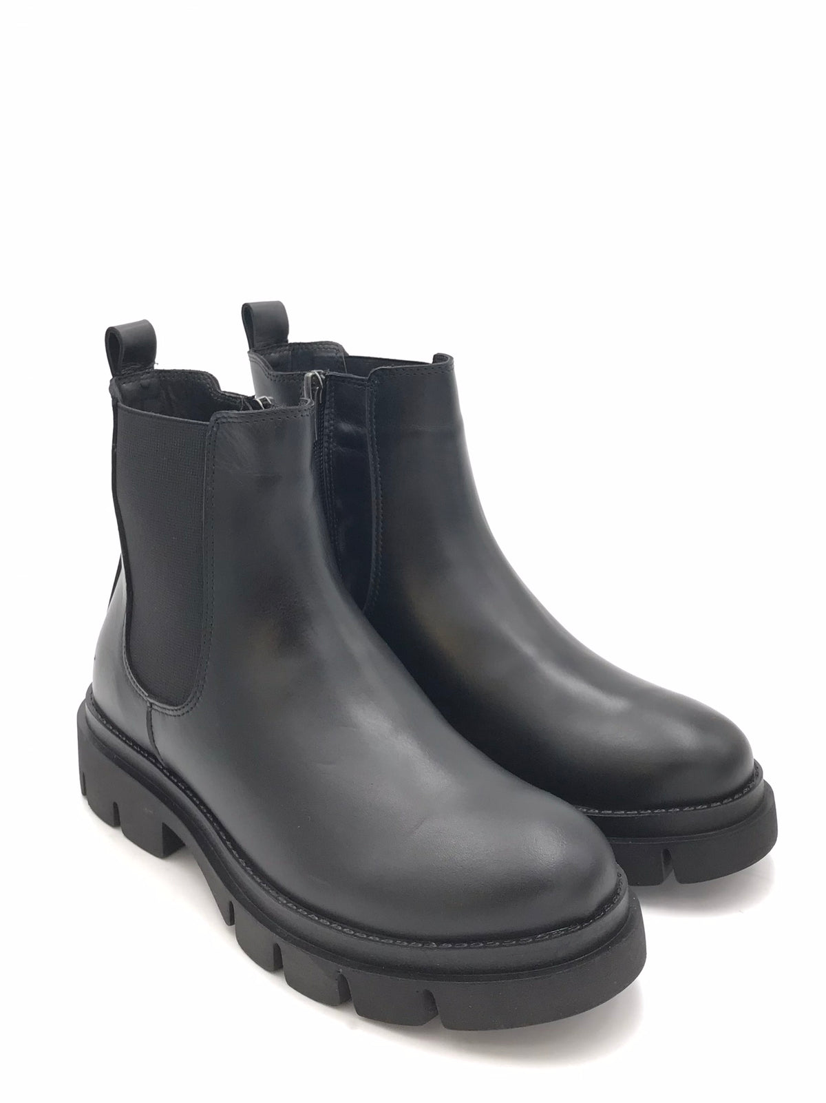 Tronchetto Roce in pelle nera PO 1510 NERO GRUNLAND 