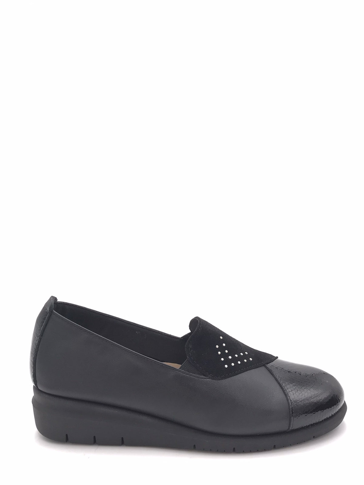 Scarpa senza lacci Rysa nera SC 6329 NERO GRUNLAND 