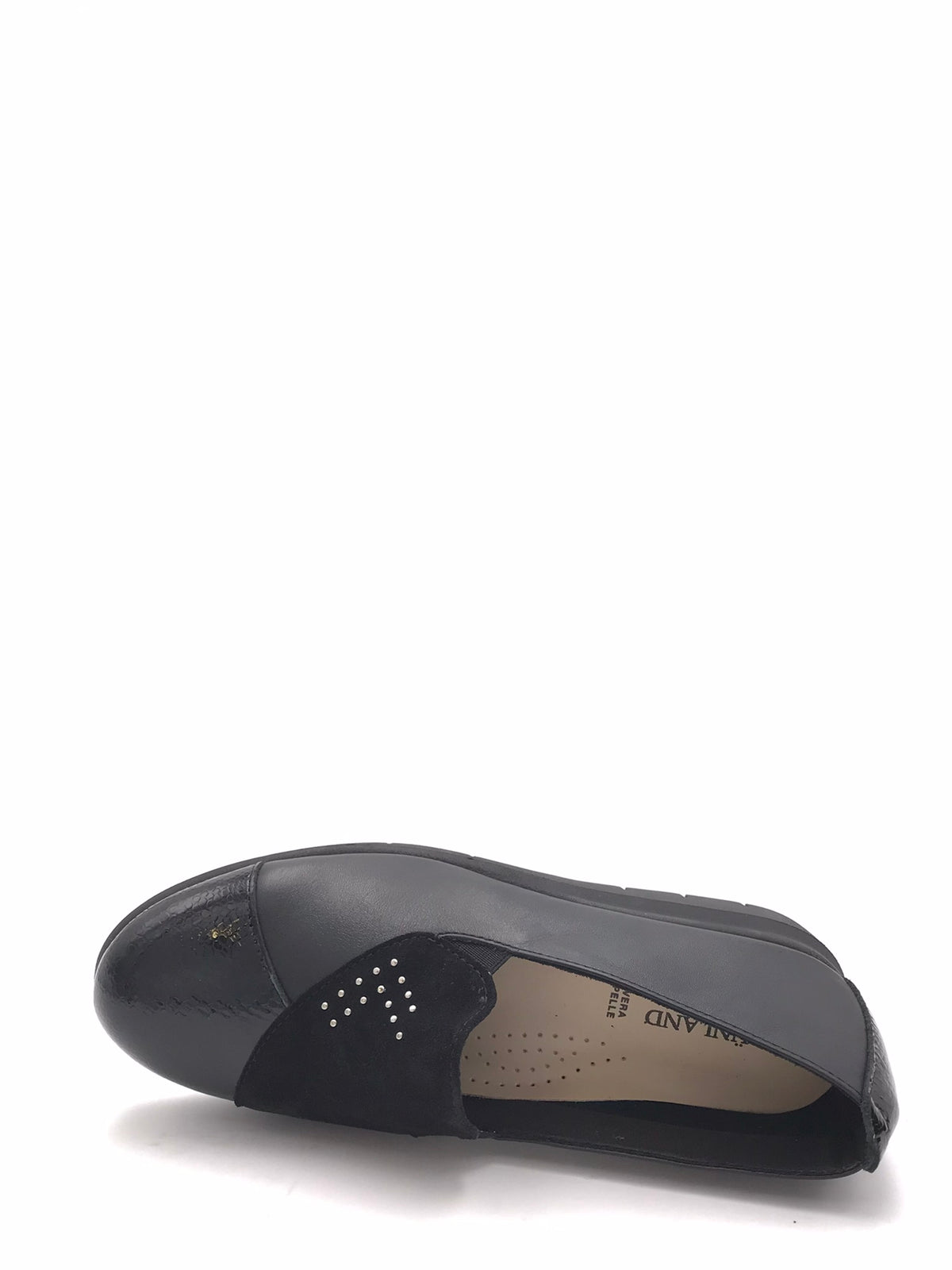 Scarpa senza lacci Rysa nera SC 6329 NERO GRUNLAND 