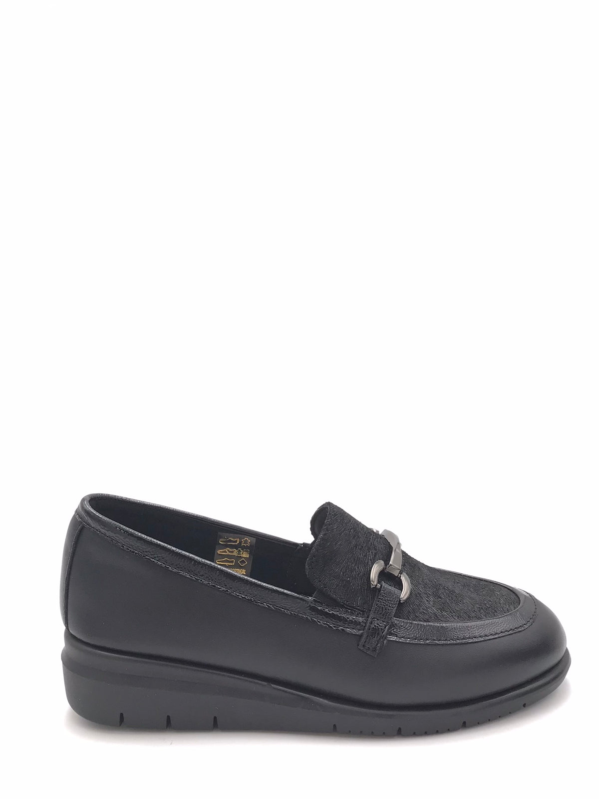 Scarpa senza lacci Rysa nera SC 6333 NERO GRUNLAND 