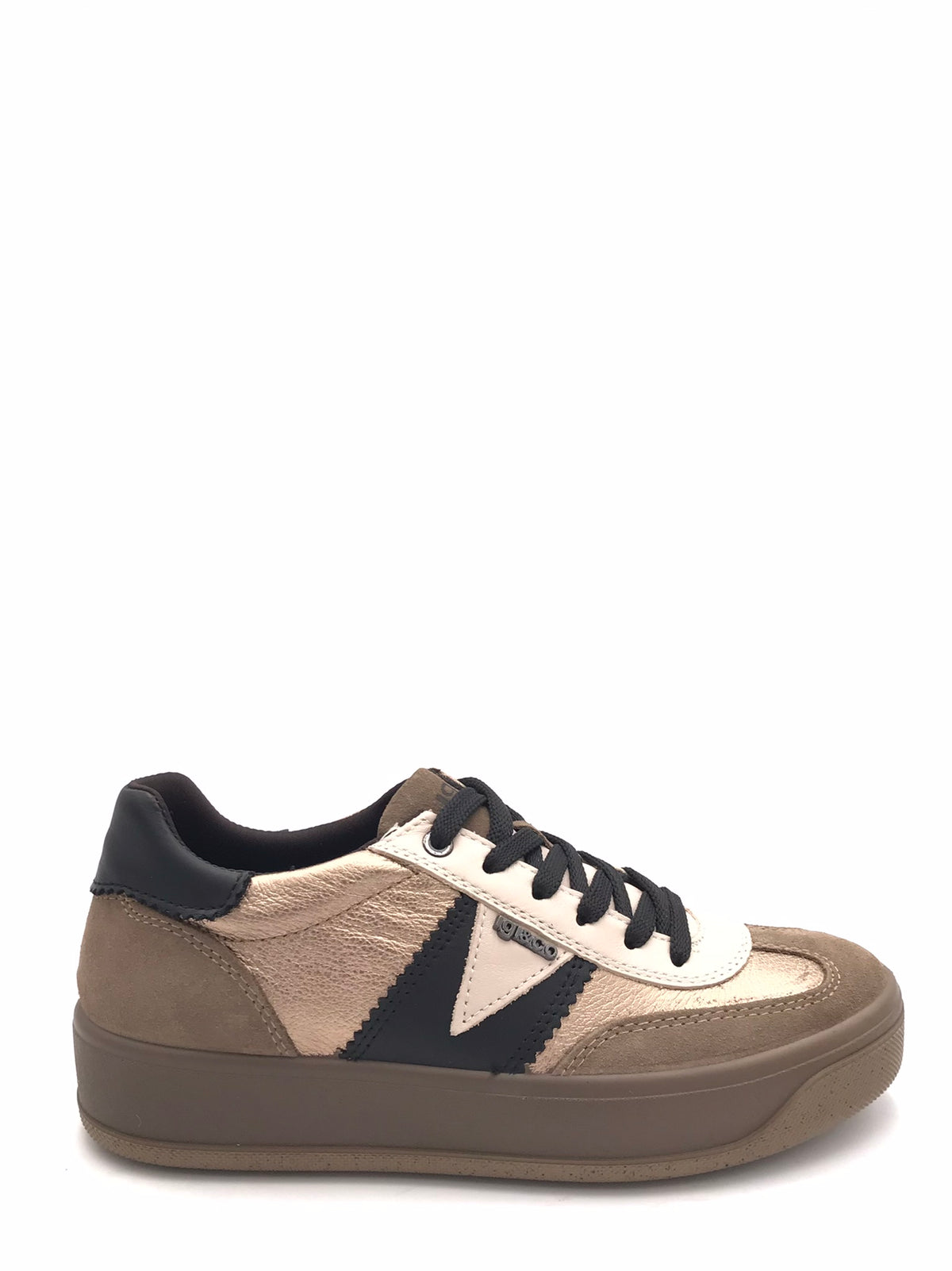 Sneakers Ava in pelle fango-naturale 2169533 FANGO IGI&CO 