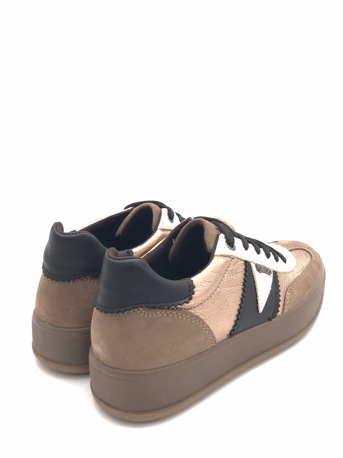 Sneakers Ava in pelle fango-naturale 2169533 FANGO IGI&CO 