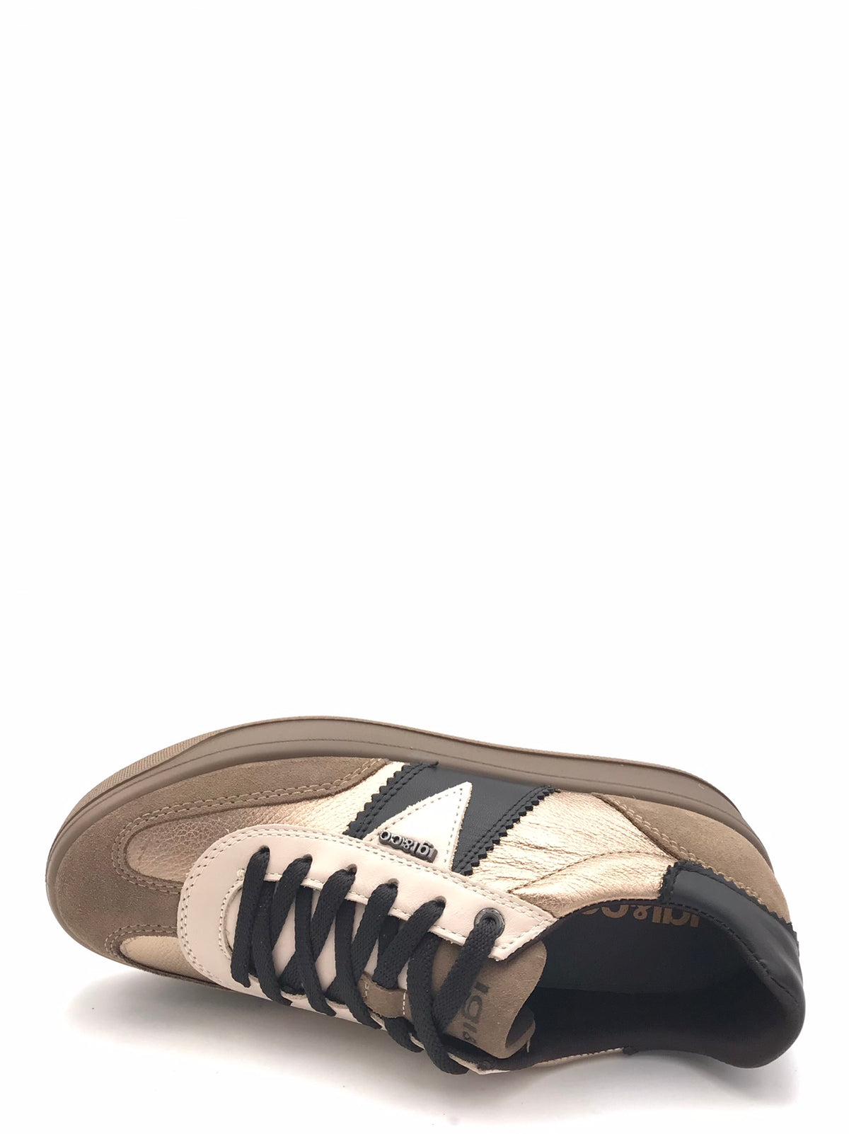 Sneakers Ava in pelle fango-naturale 2169533 FANGO IGI&CO 