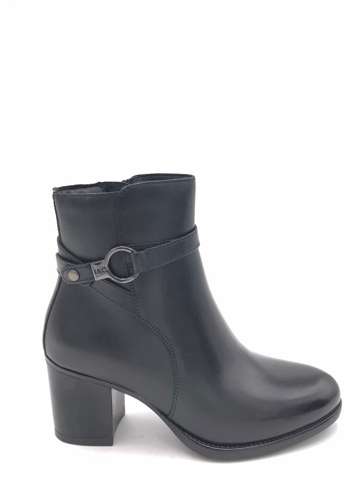 Tronchetto Giusy in pelle nera 2187700 NERO IGI&CO 