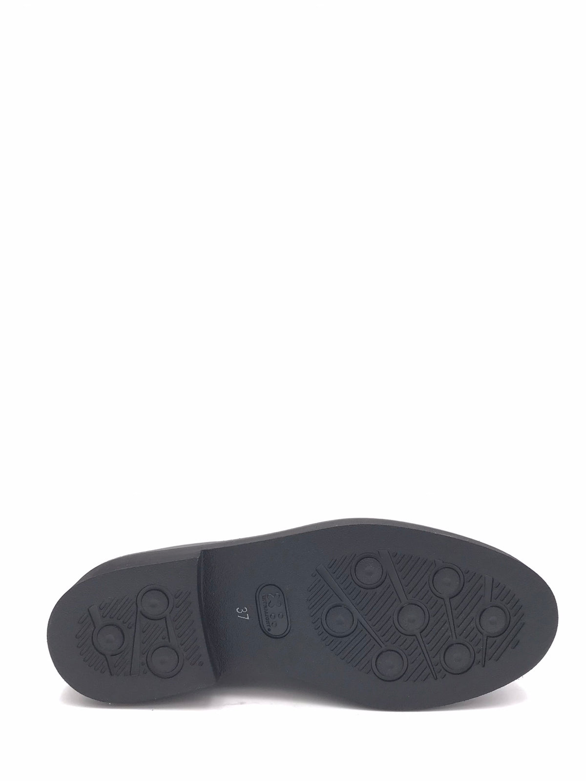 Mocassino in pelle spazzolata nera con inserto in cavallino 314BIS NERO LEGAZZELLE 
