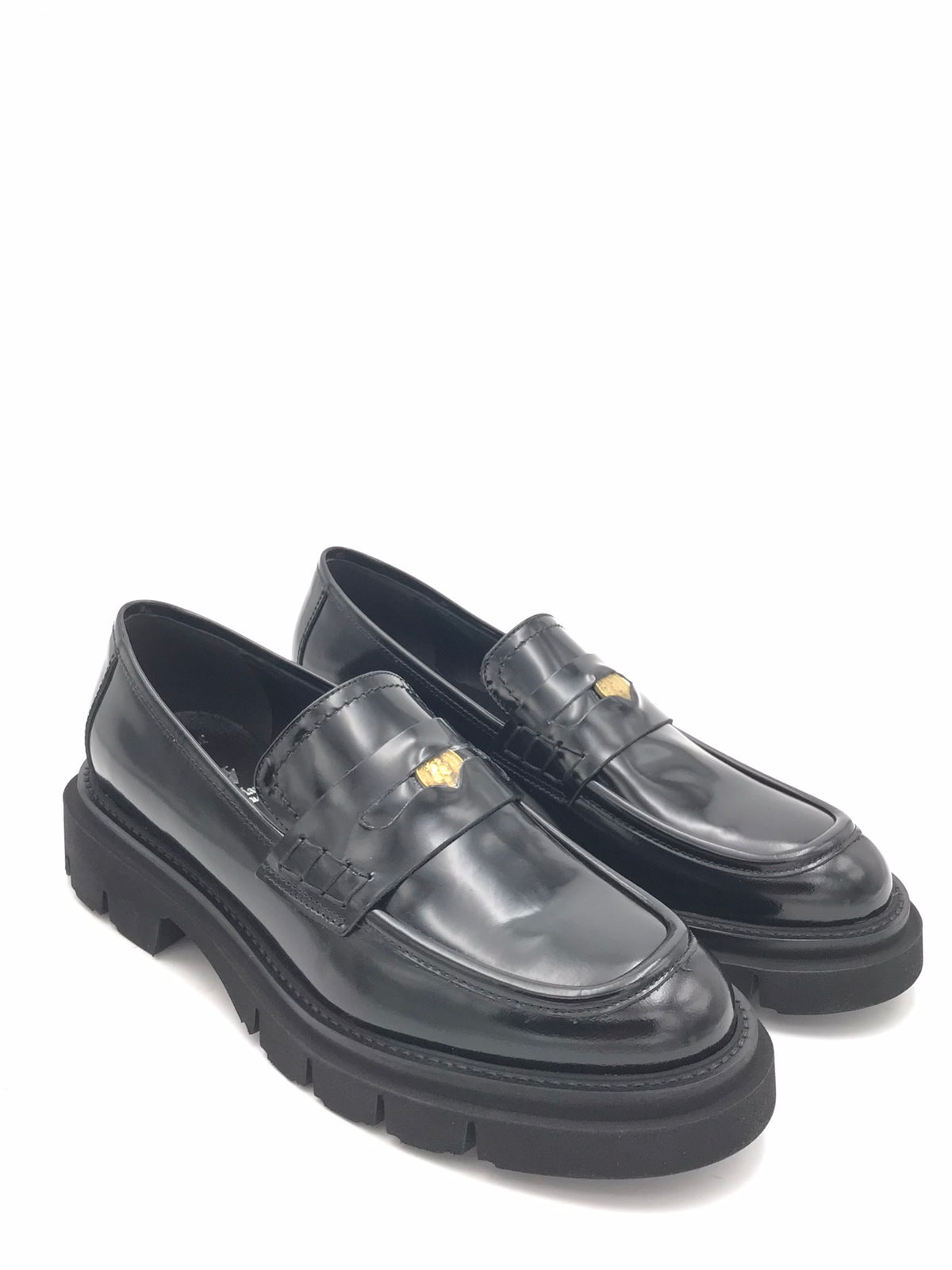 Mocassino All tall in pelle abrasivata nera L471M NERO LUCA GROSSI 