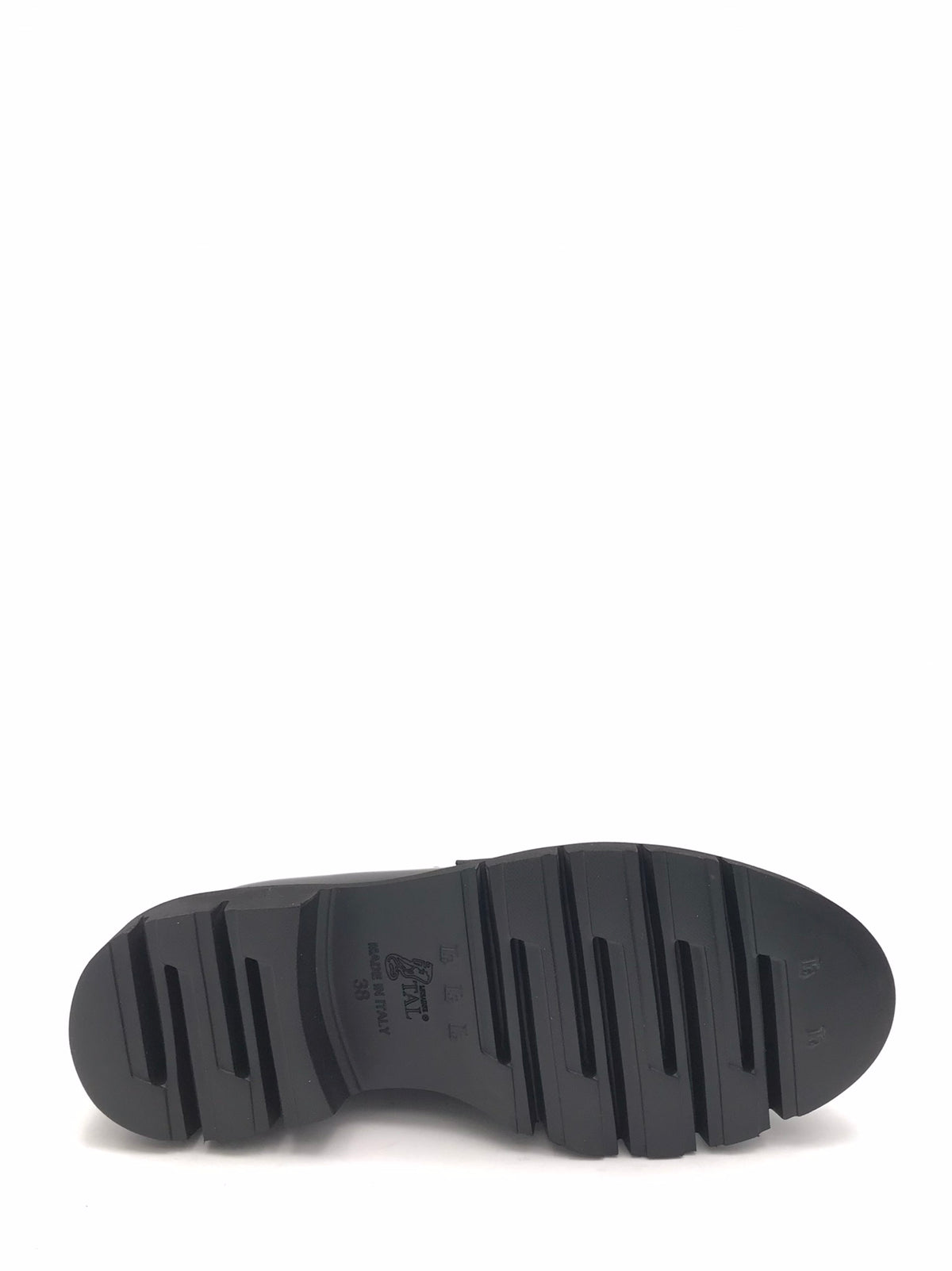 Mocassino All tall in pelle abrasivata nera L471M NERO LUCA GROSSI 