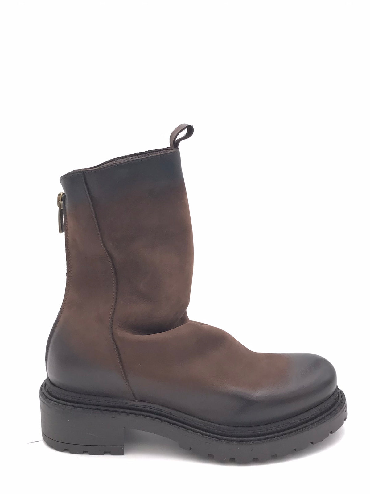 Tronchetto arricciato in nabuk marrone MA05 MARRONE METISSE 