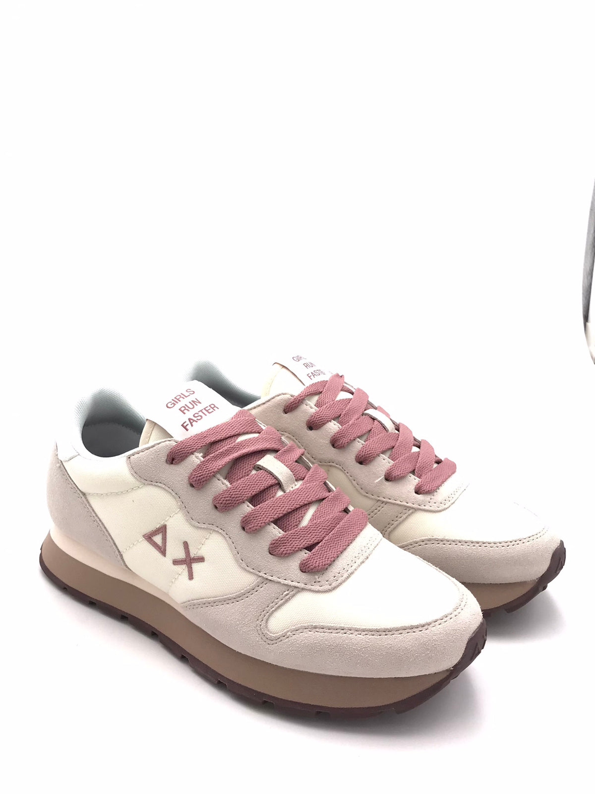 Sneakers Ally solid biaco-malva Z46201 PANNA SUN 68 