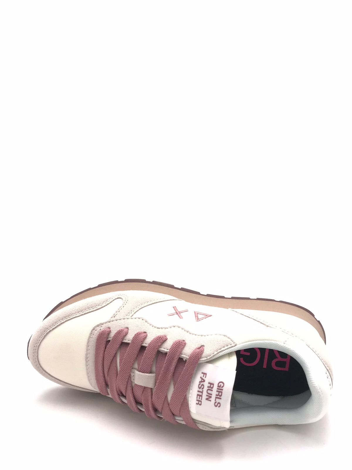 Sneakers Ally solid biaco-malva Z46201 PANNA SUN 68 