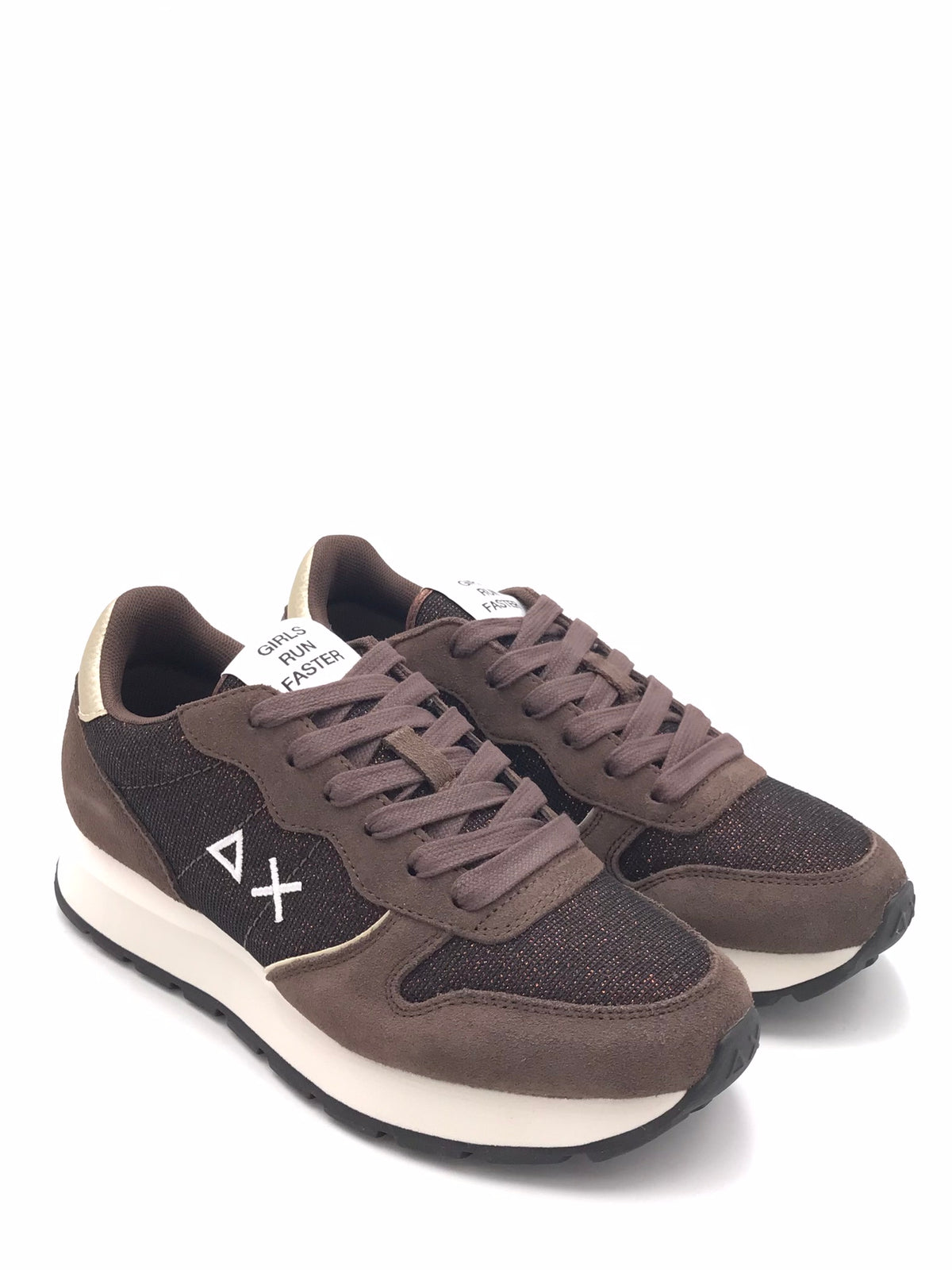 Sneakers Ally glitter textile marrone Z46204 MARRONE SUN 68 