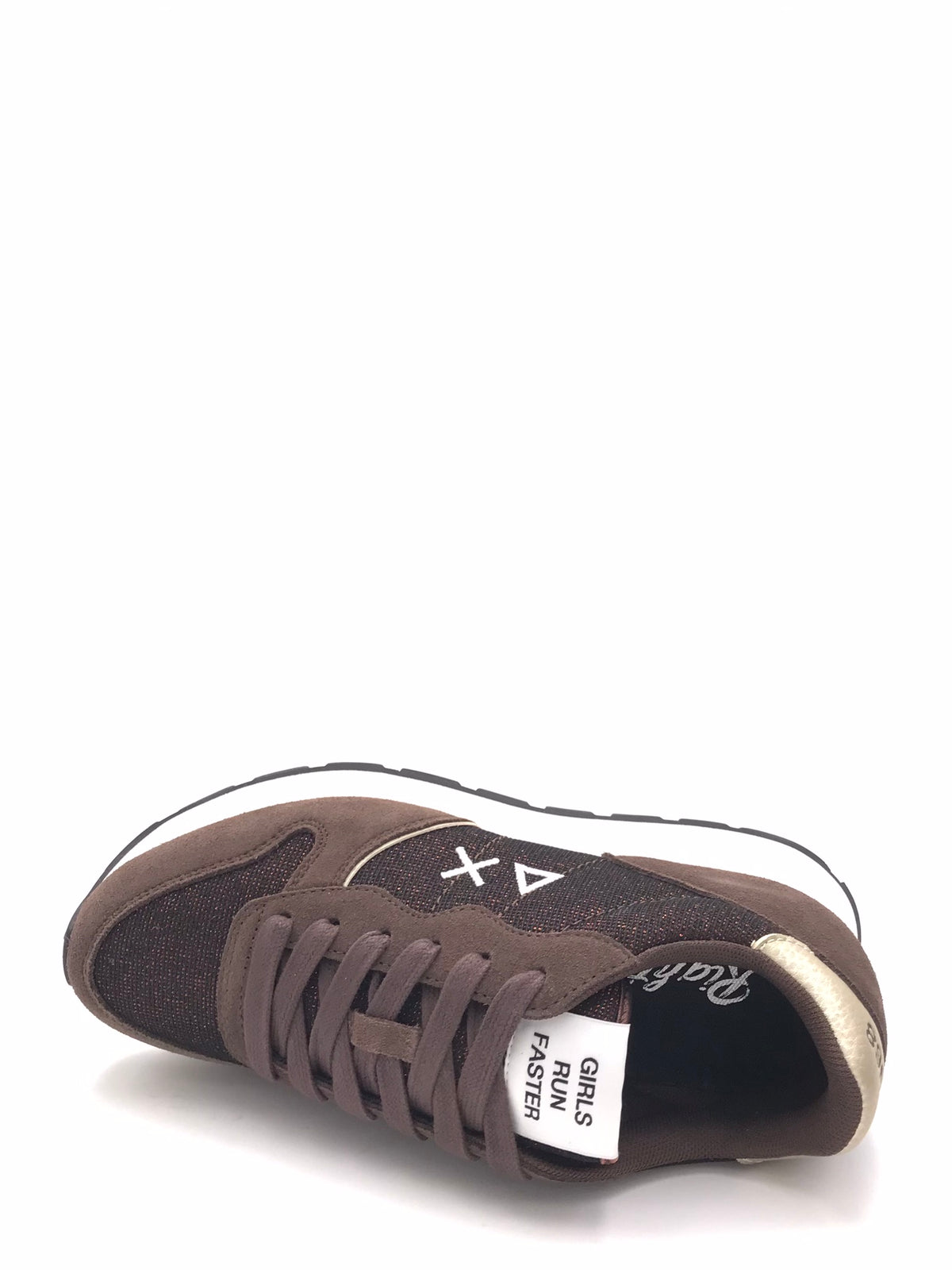 Sneakers Ally glitter textile marrone Z46204 MARRONE SUN 68 