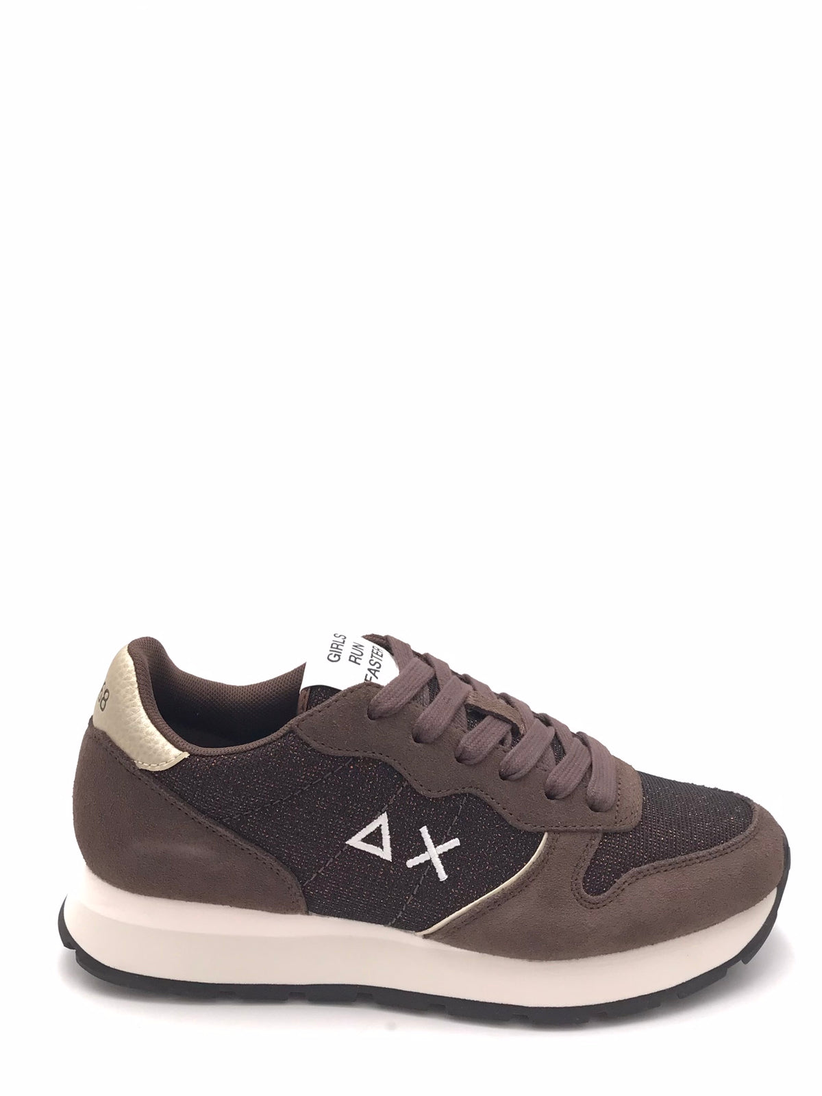 Sneakers Ally glitter textile marrone Z46204 MARRONE SUN 68 