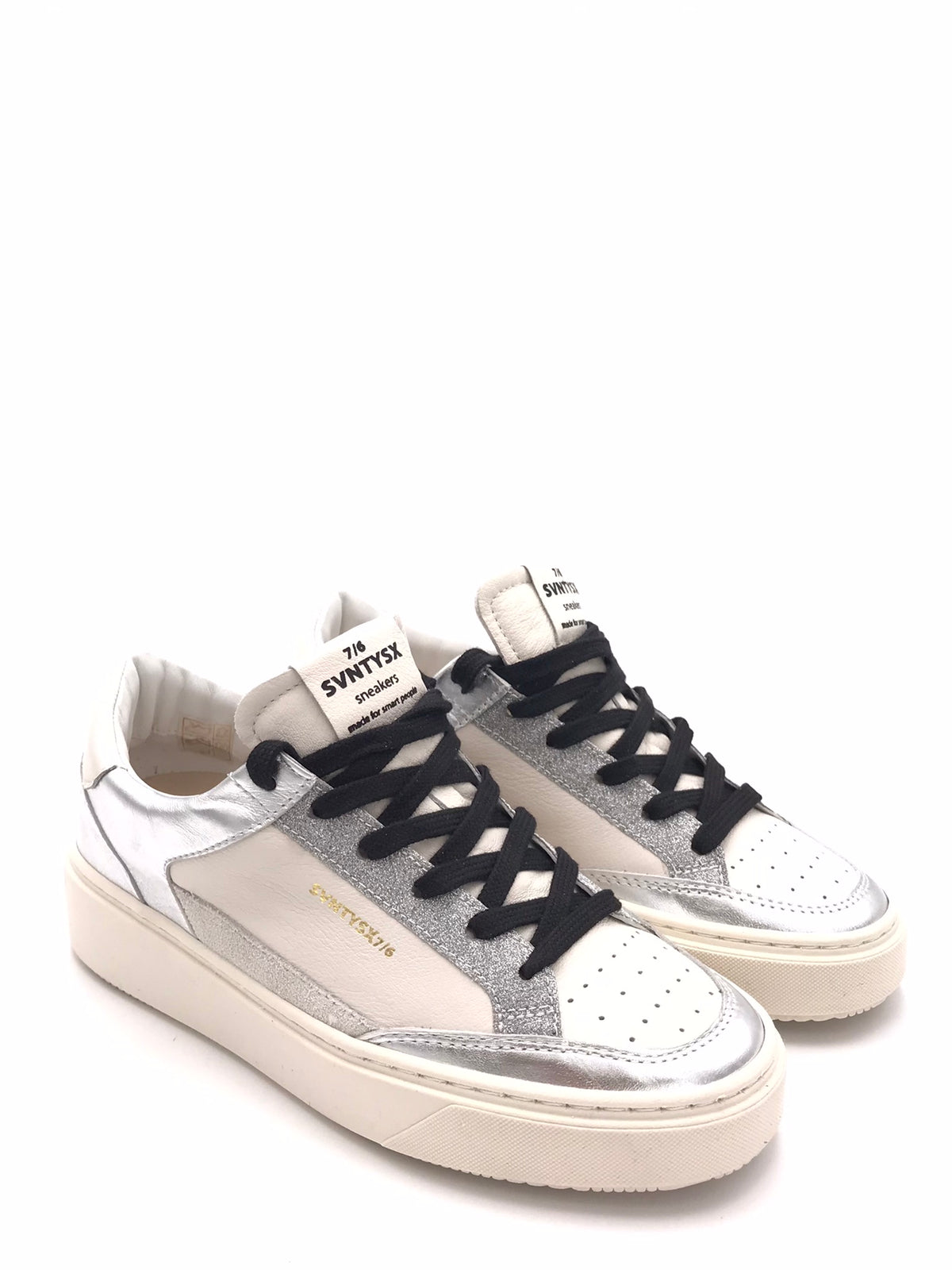 Snaekers Push bianca-argento PUSH D12ARGENTO/BIANCO SVNTYSX 
