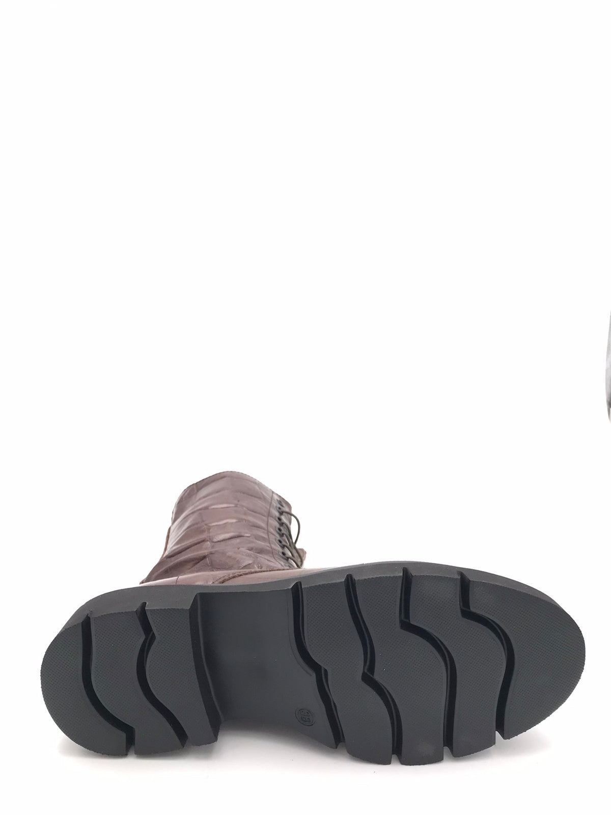 Anfibio in pelle marrone stampata cocco 26729 MARRONE ZULIAN 