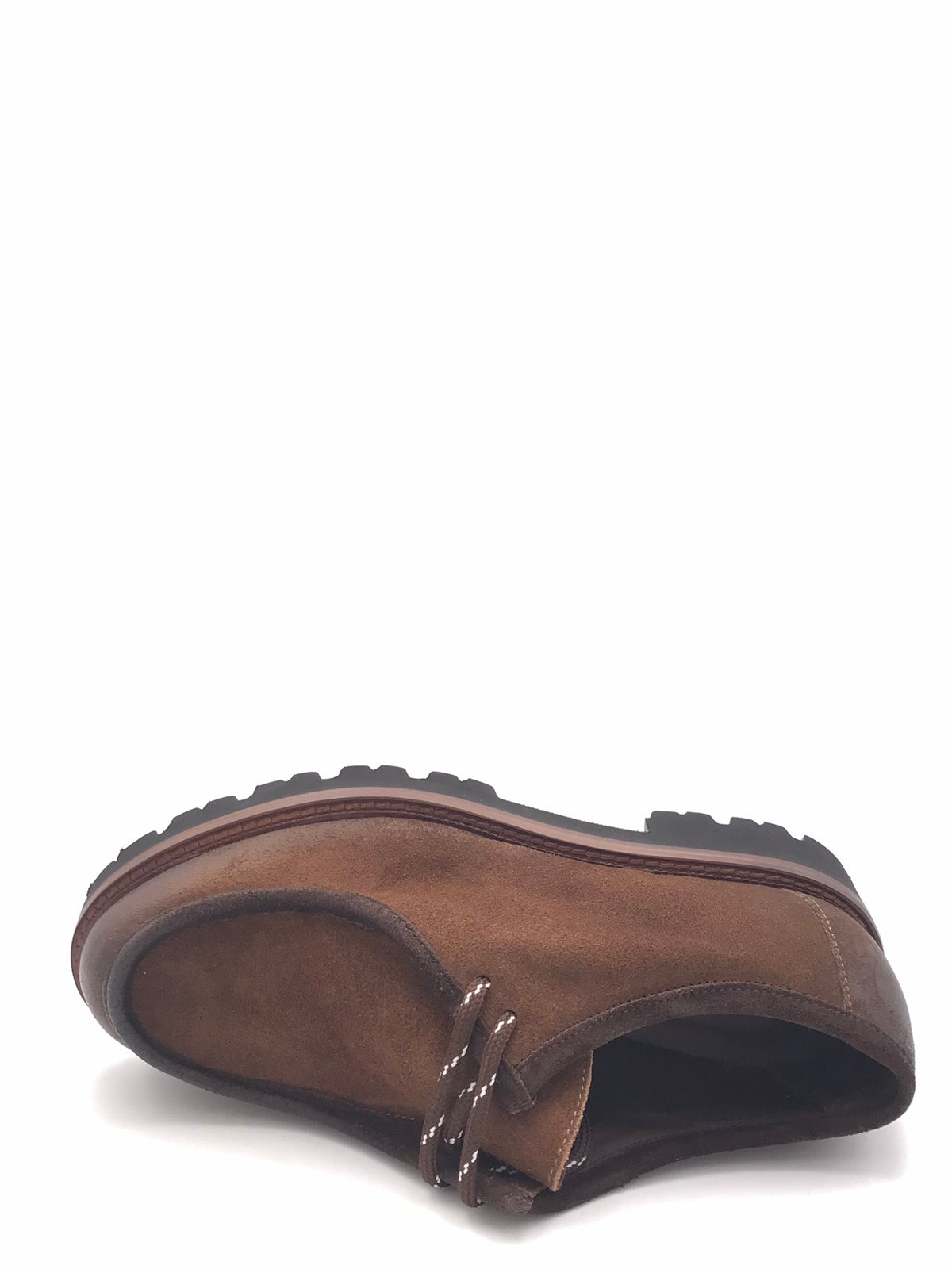 Scarpa ingegnere allacciata in crosta marrone 3225 MARRONE ZULIAN 